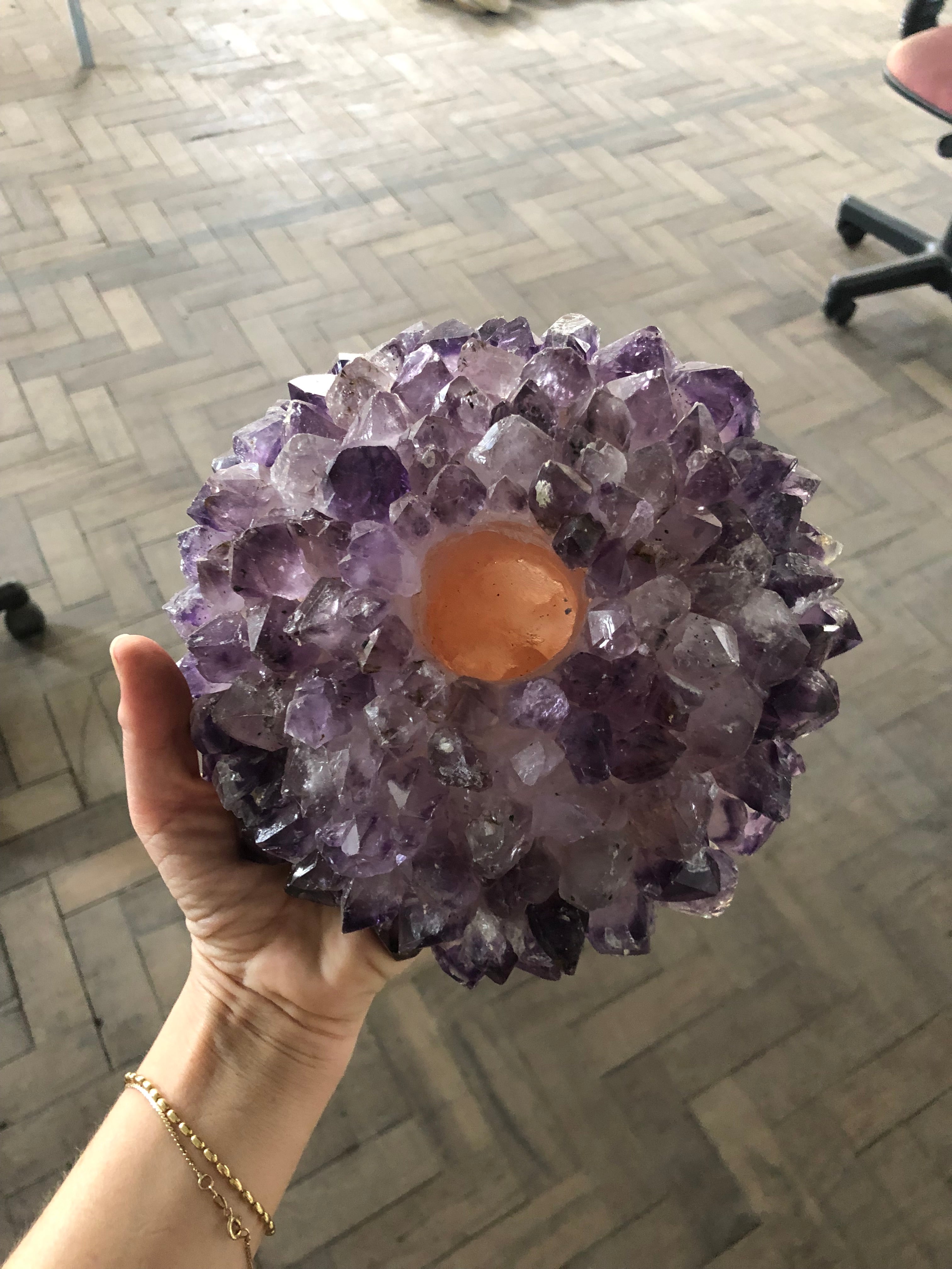 Quartz Points Candle Holder