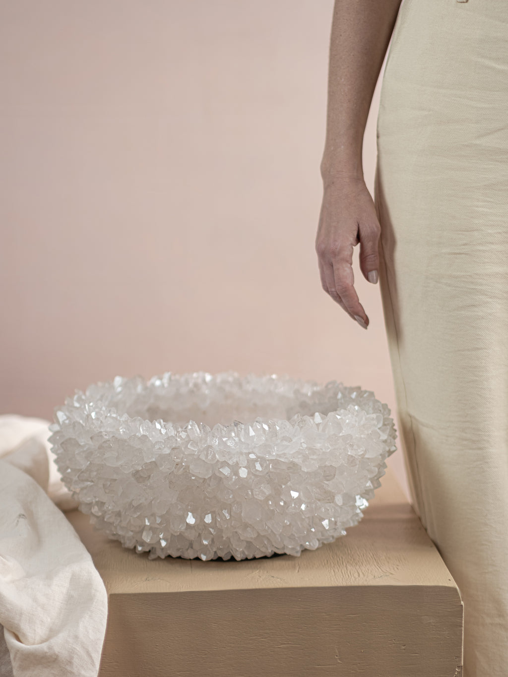Large Clear Quartz Bowl