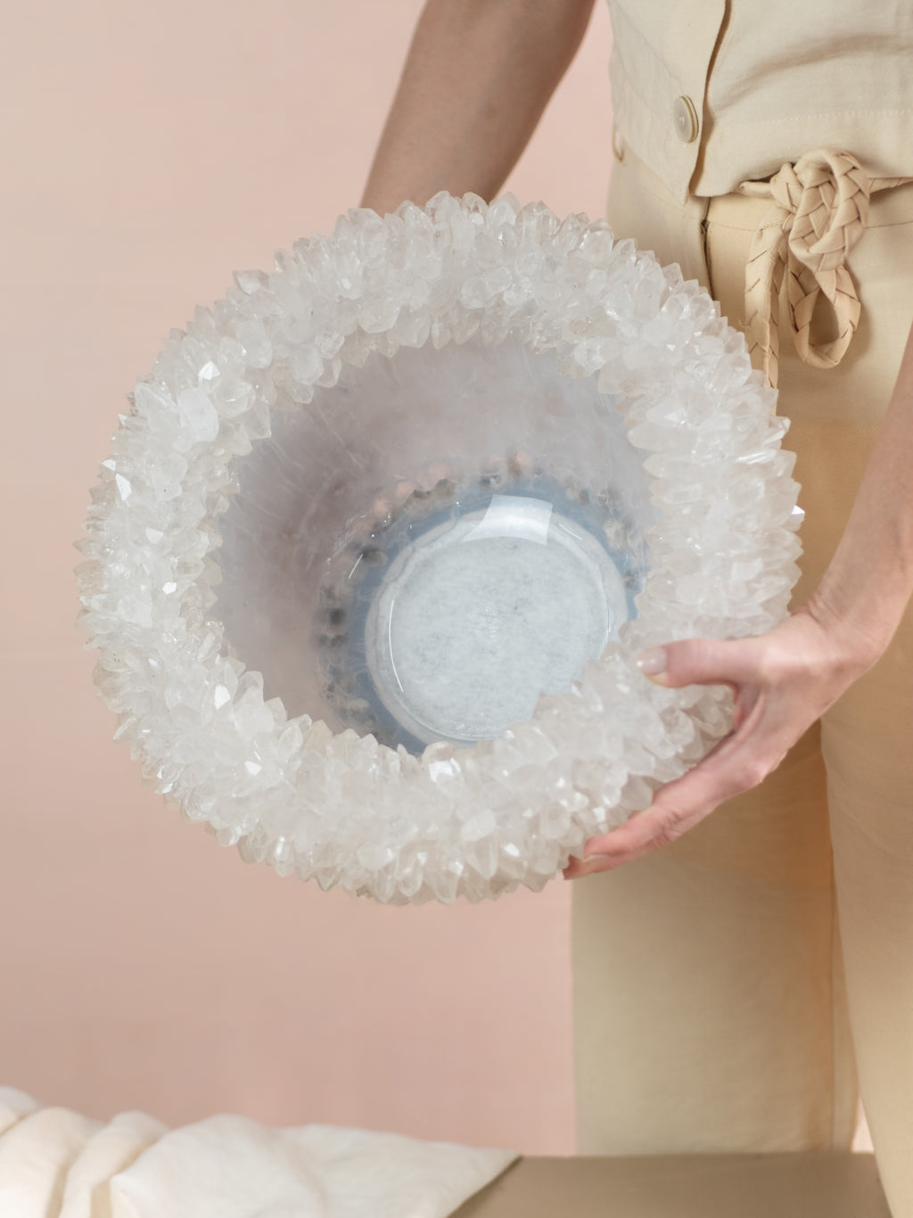 Large Clear Quartz Bowl