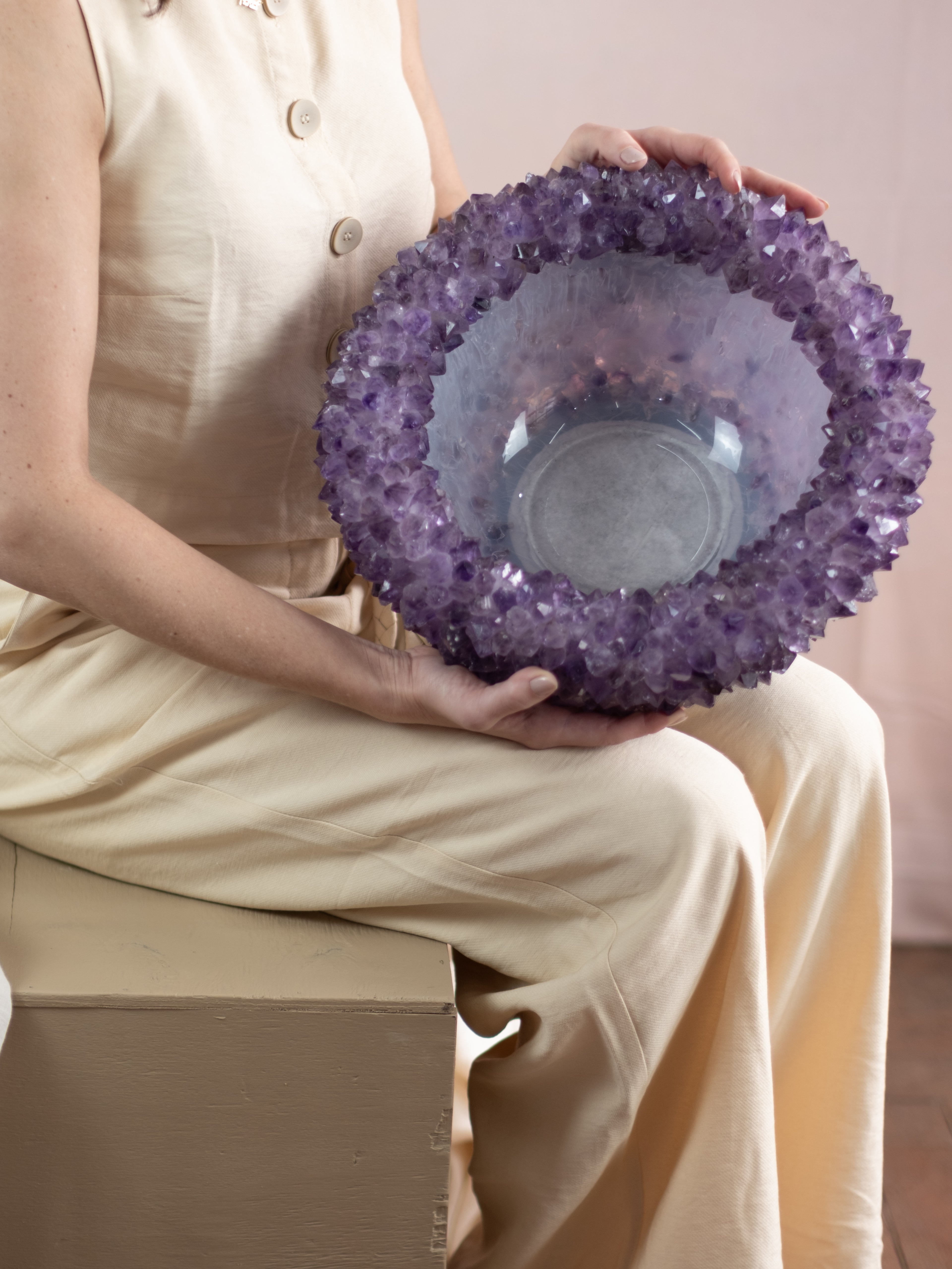 Large Amethyst Bowl