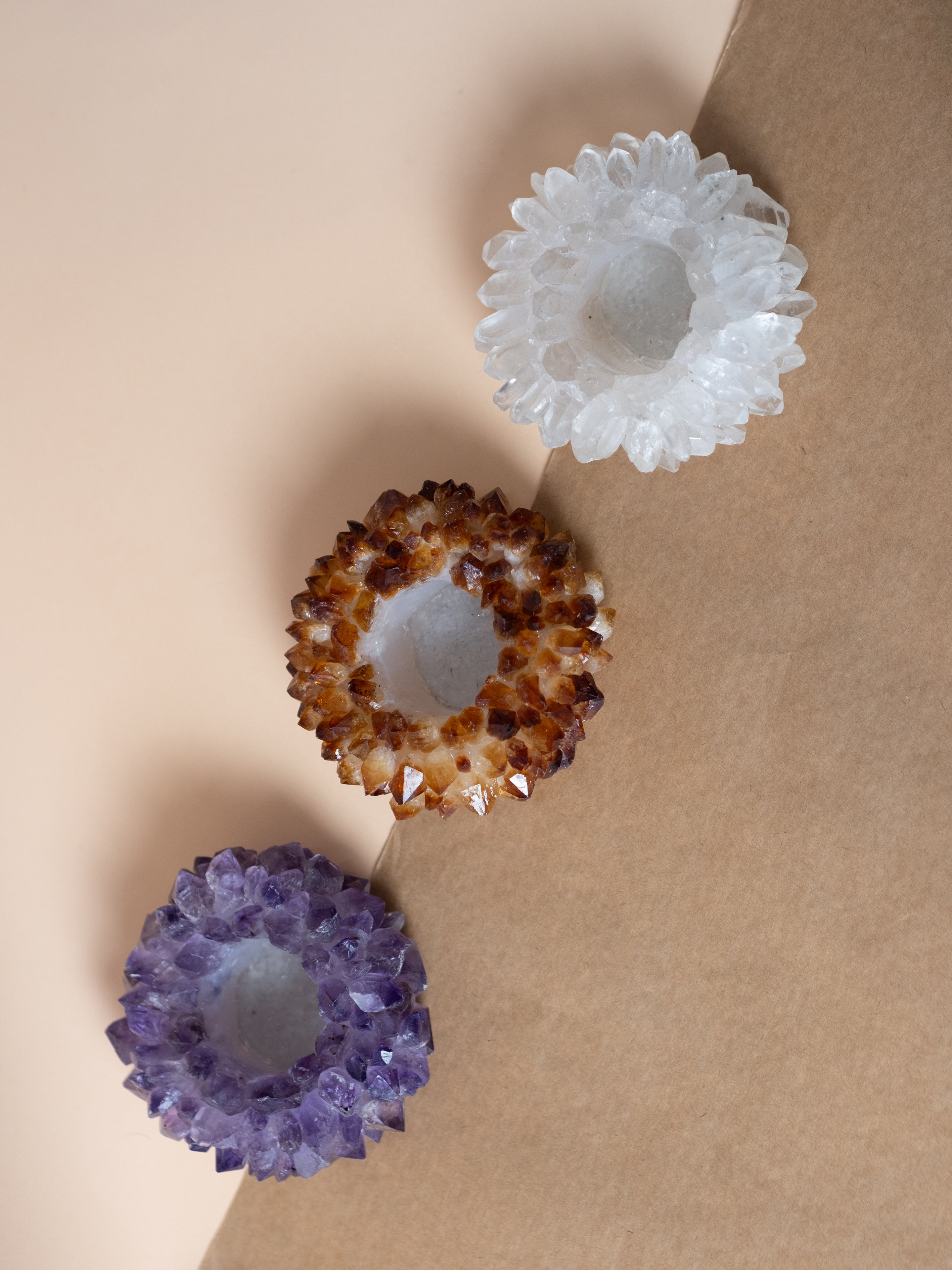 Amethyst Points Candle Holder