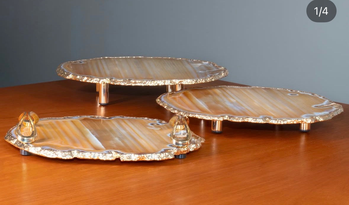 Crystal Platter Agate Slab