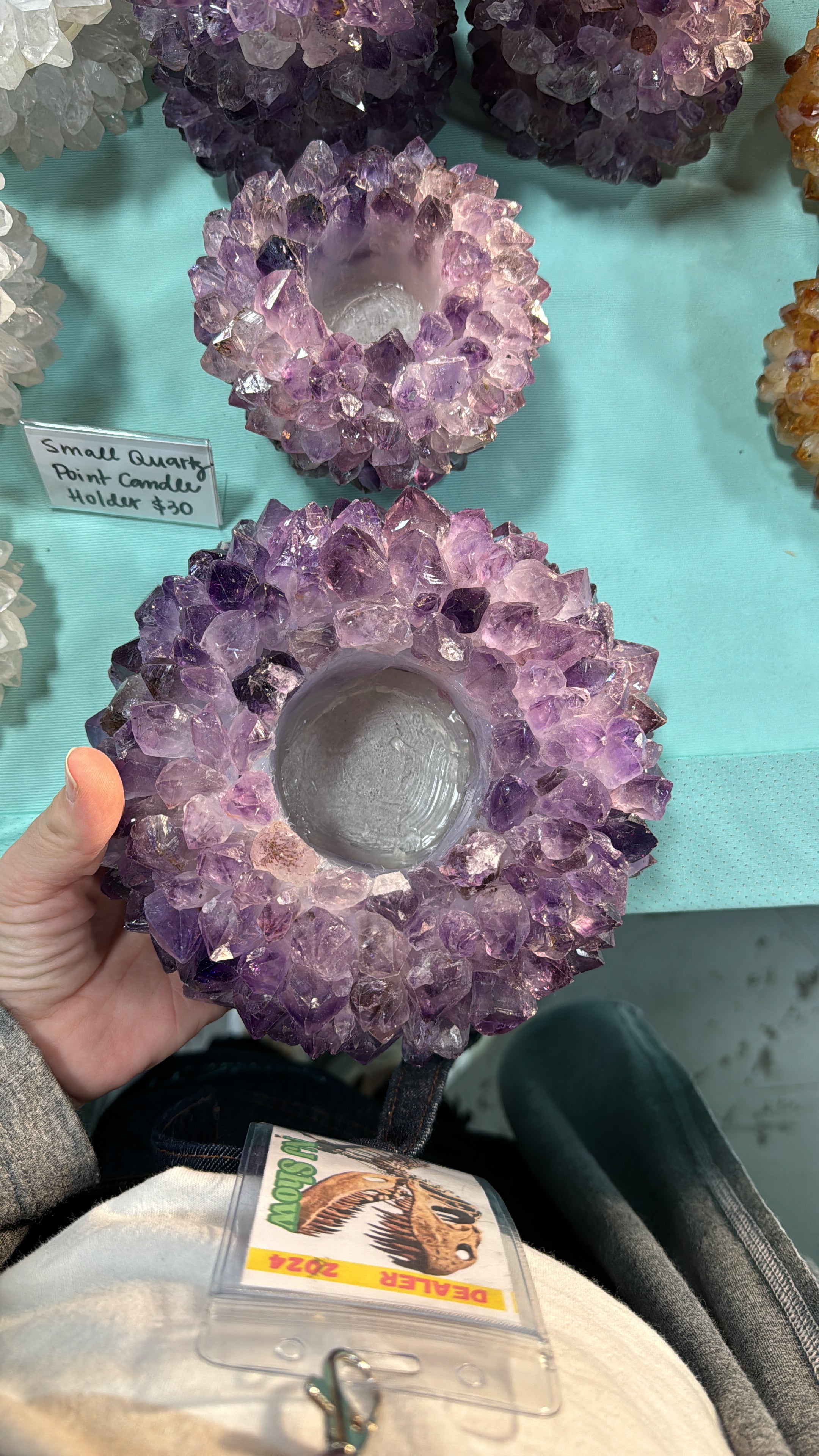 Quartz Points Candle Holder