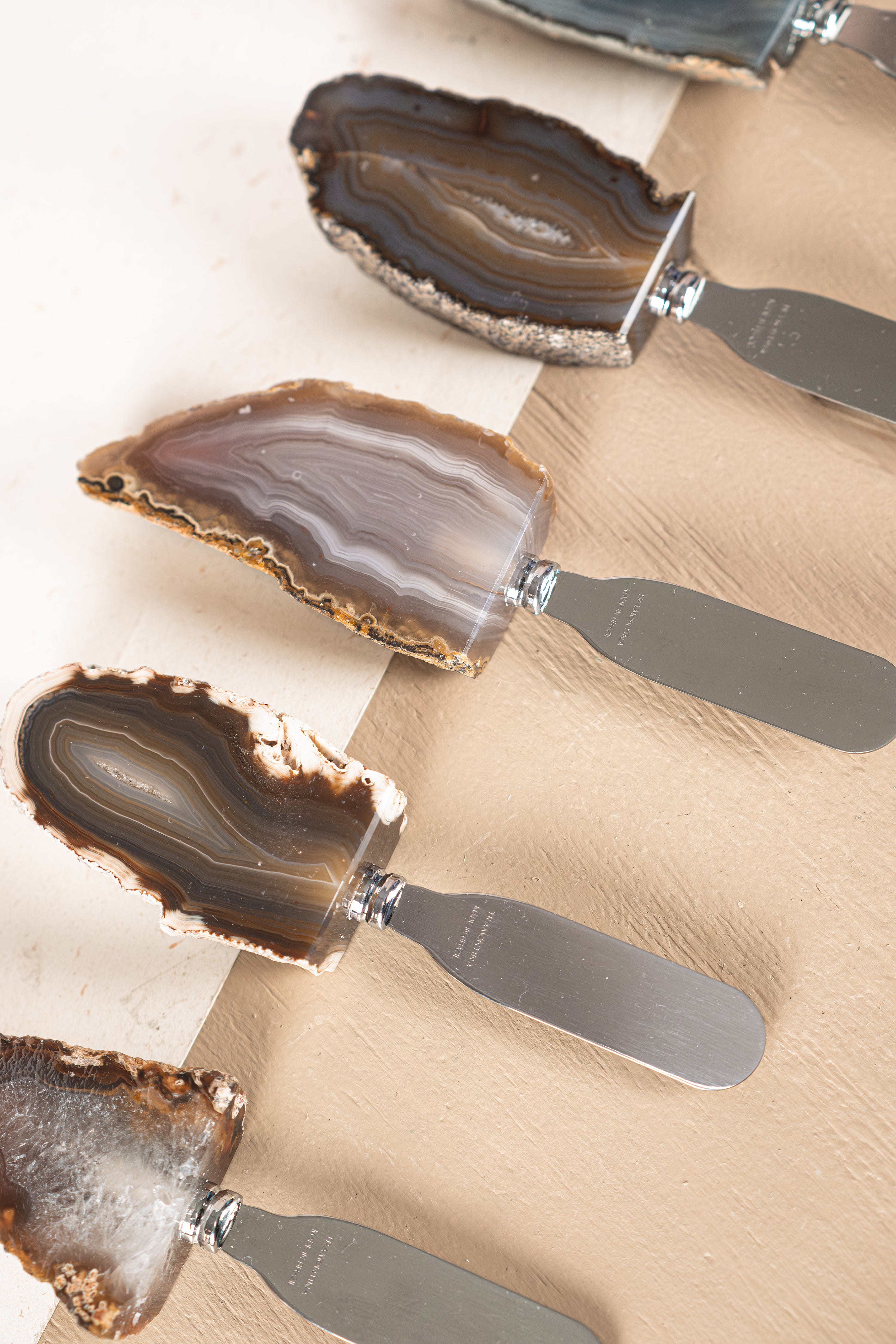Spreader with Agate Handle