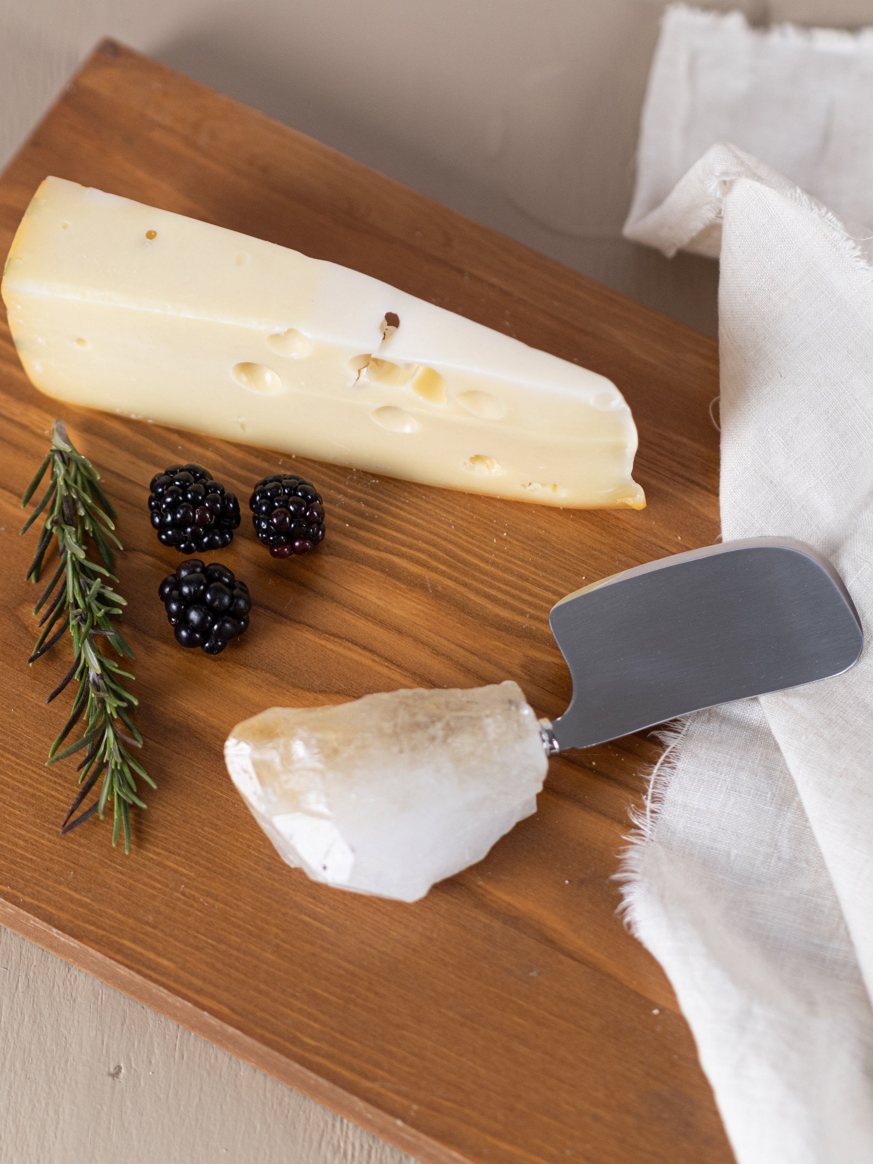 Cheese Cleaver with Citrine Point Handle