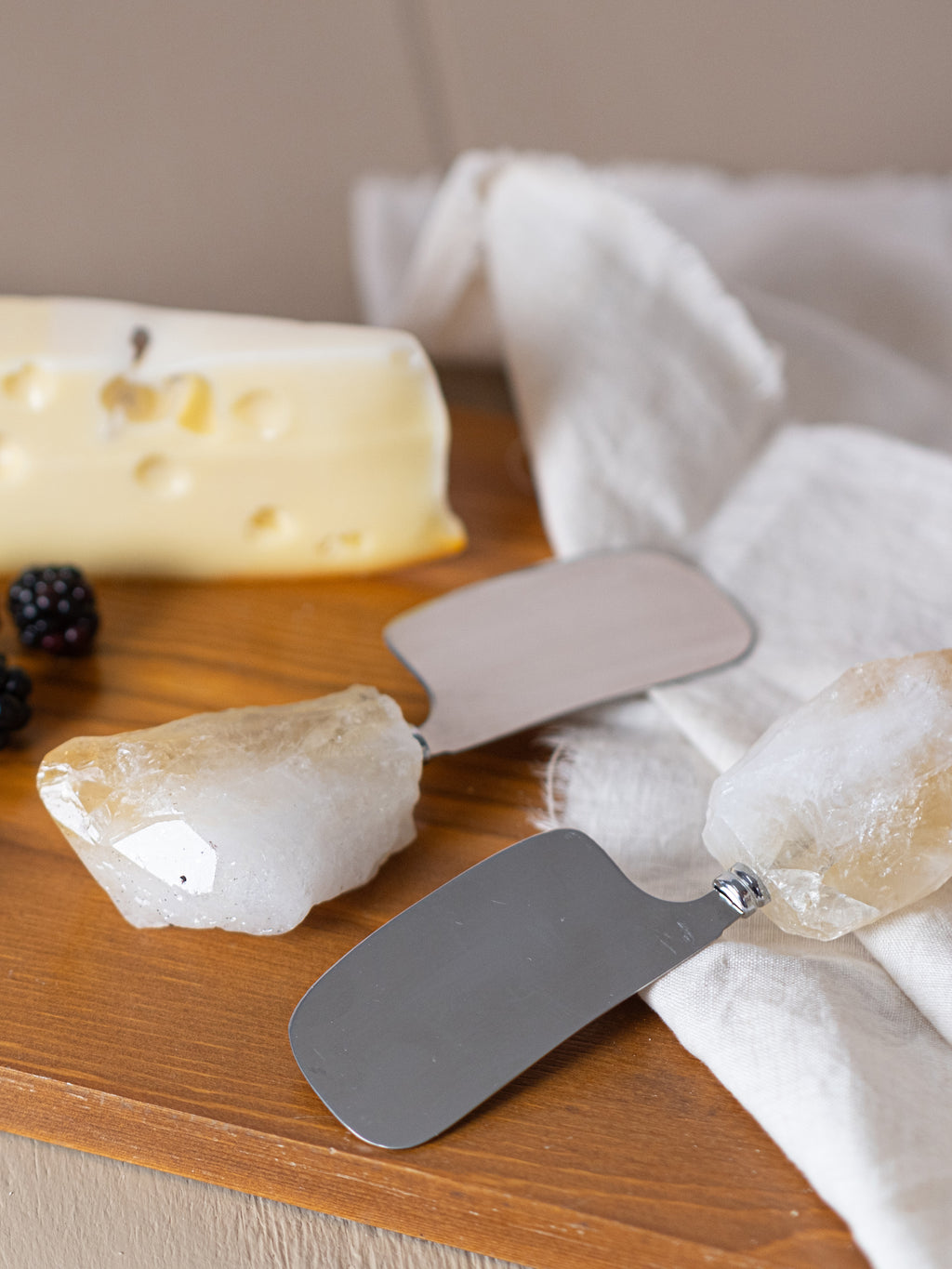 Cheese Cleaver with Citrine Point Handle
