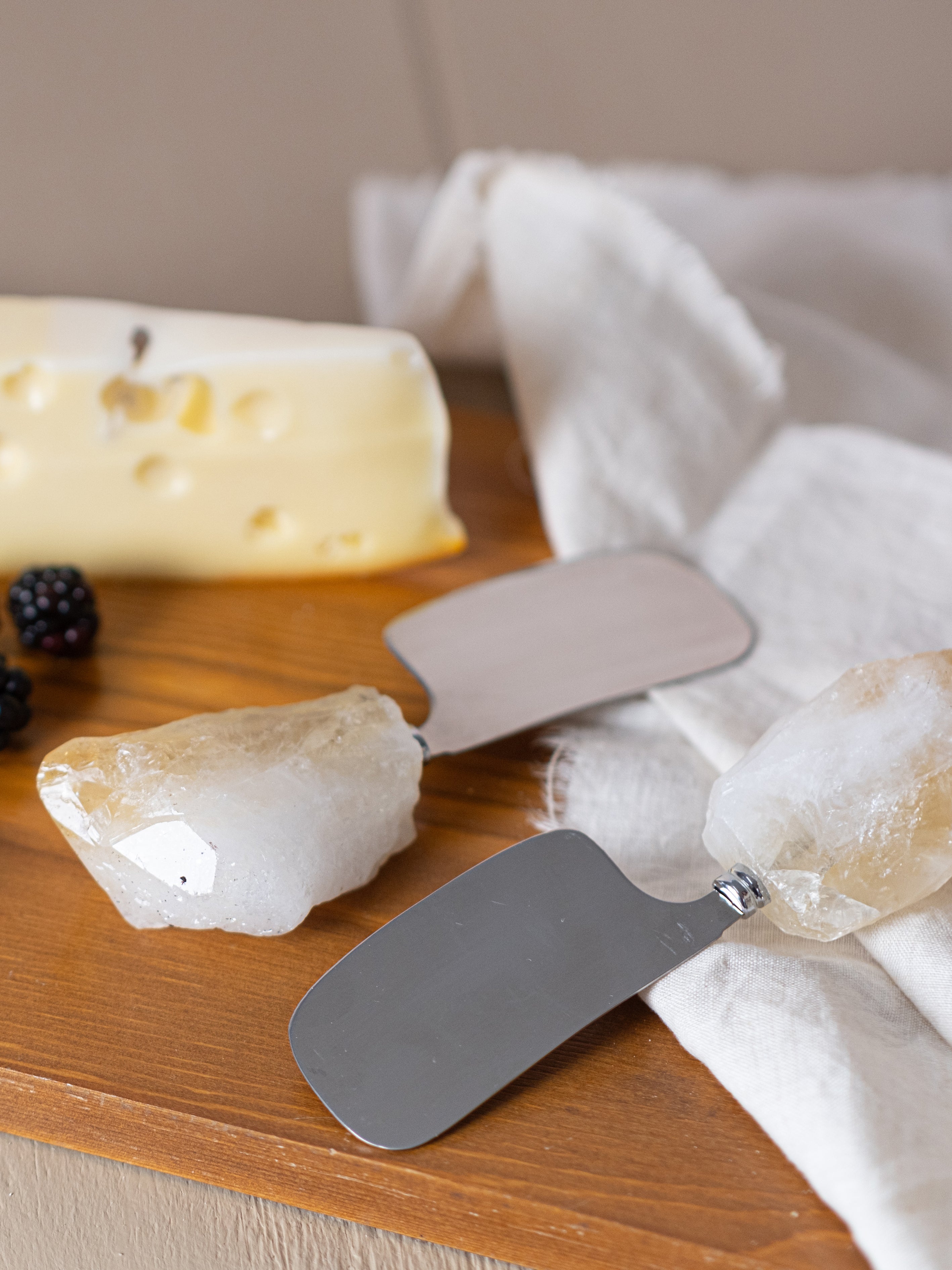 Cheese Cleaver with Citrine Point Handle