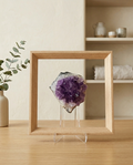 Crystal Druzy Floating Frame Ametyst Cluster