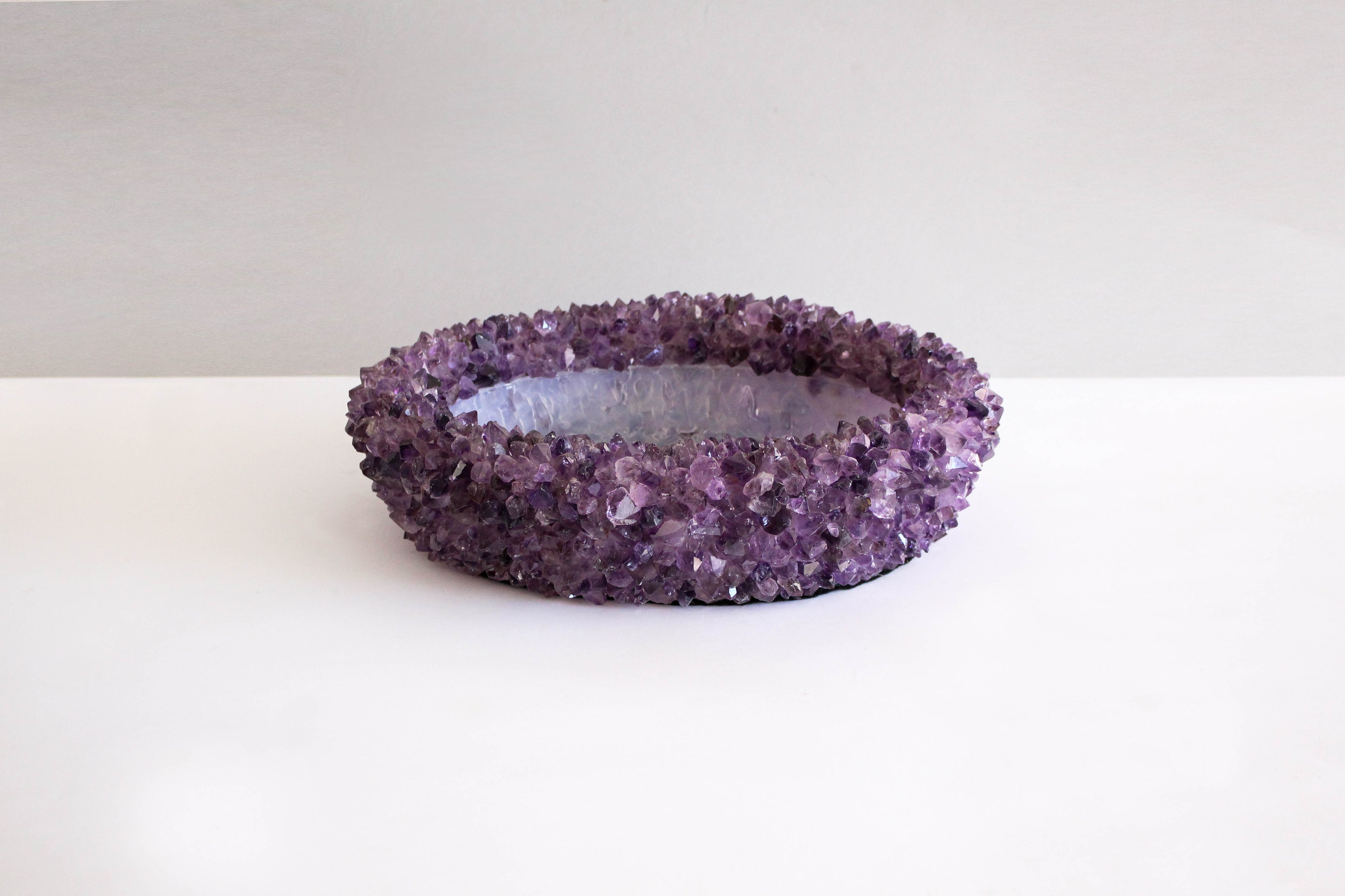 Oval Amethyst Bowl