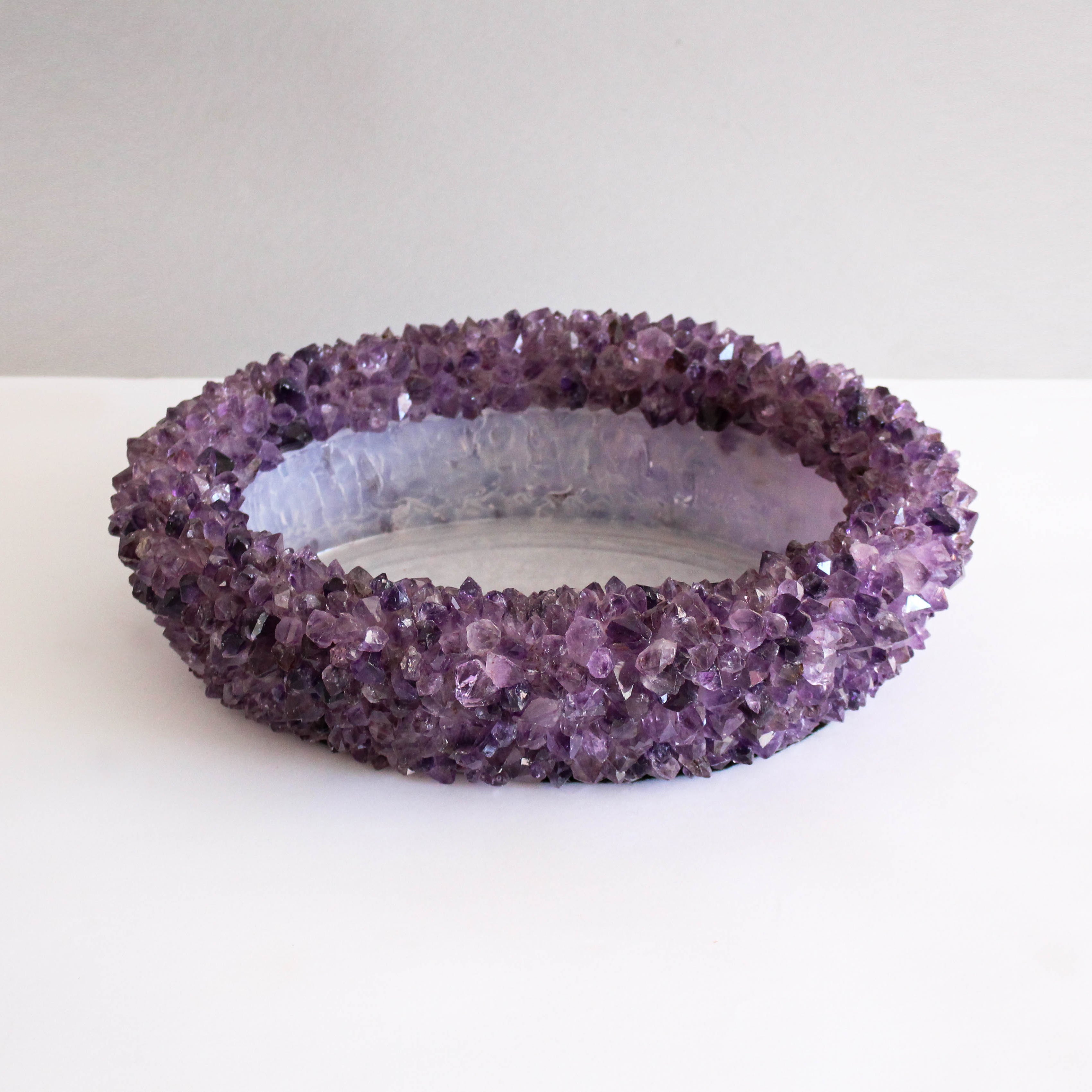 Oval Amethyst Bowl