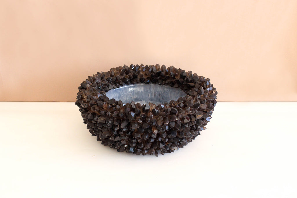 Large Crystal Bowl Smokey Quartz