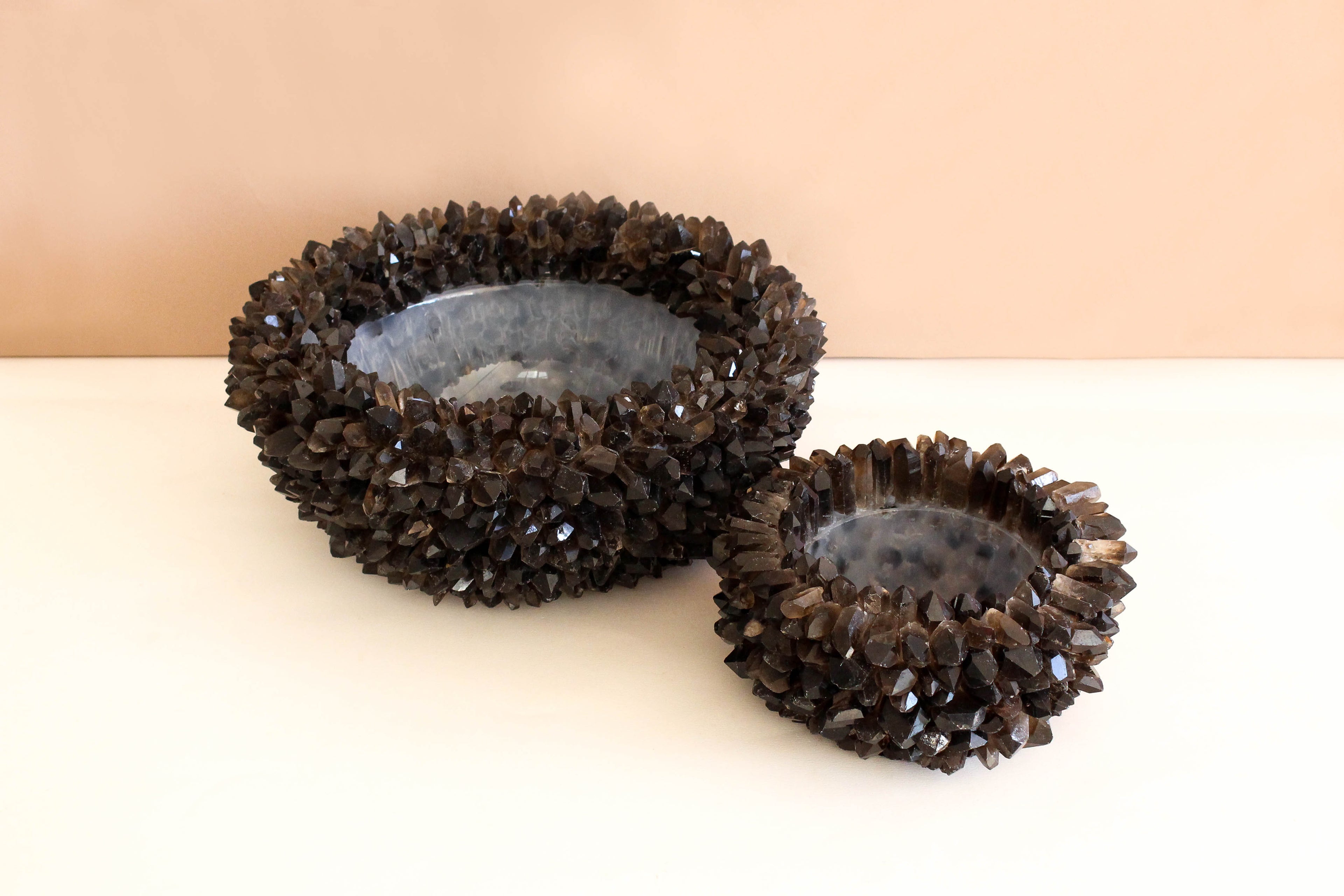 Large Crystal Bowl Smokey Quartz