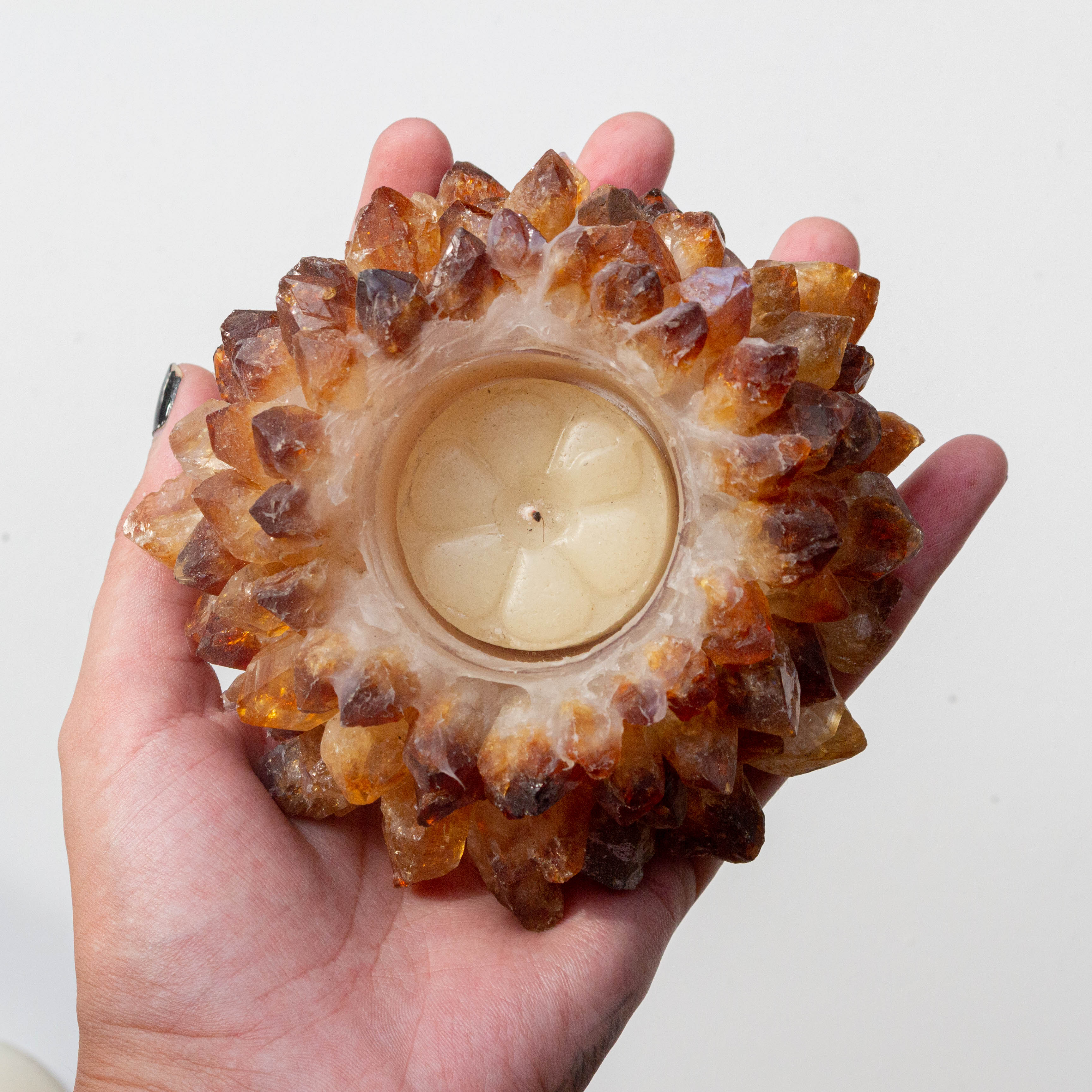 Quartz Points Candle Holder
