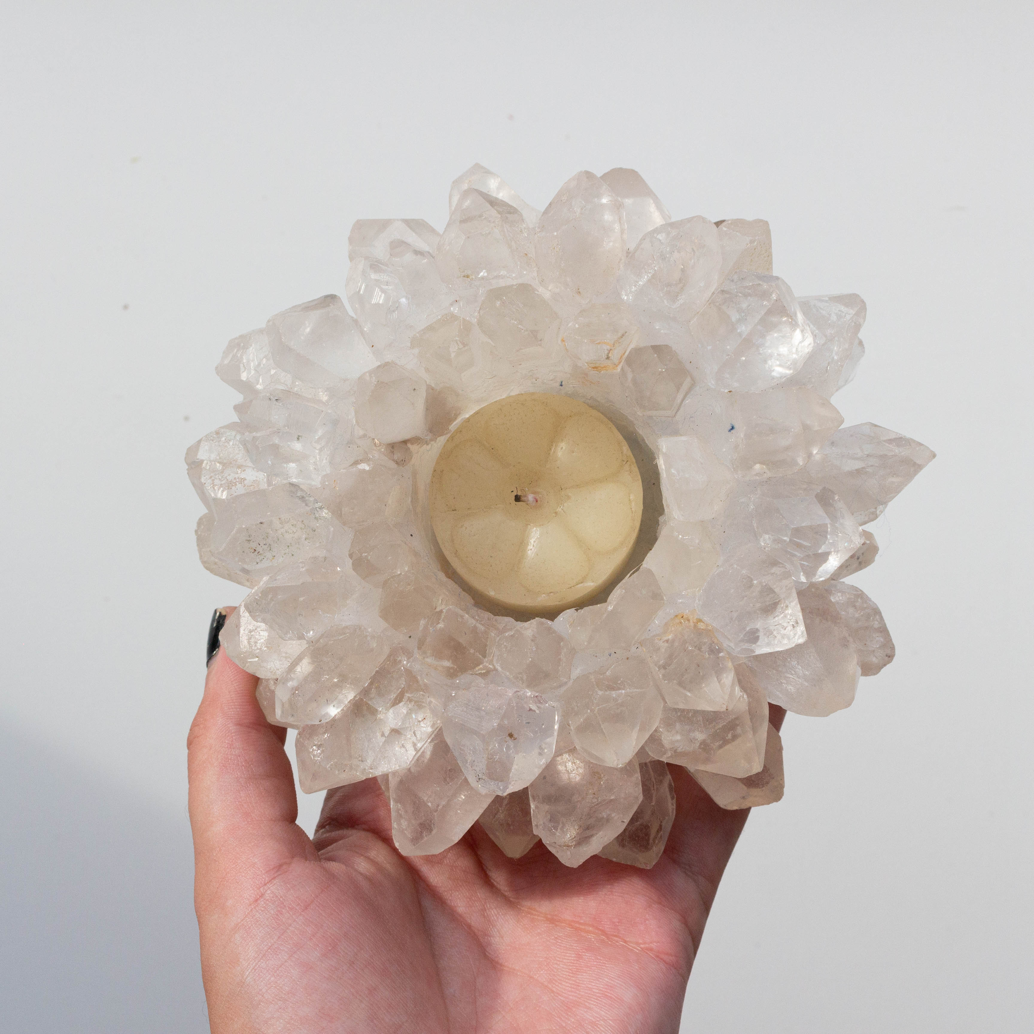 Quartz Points Candle Holder