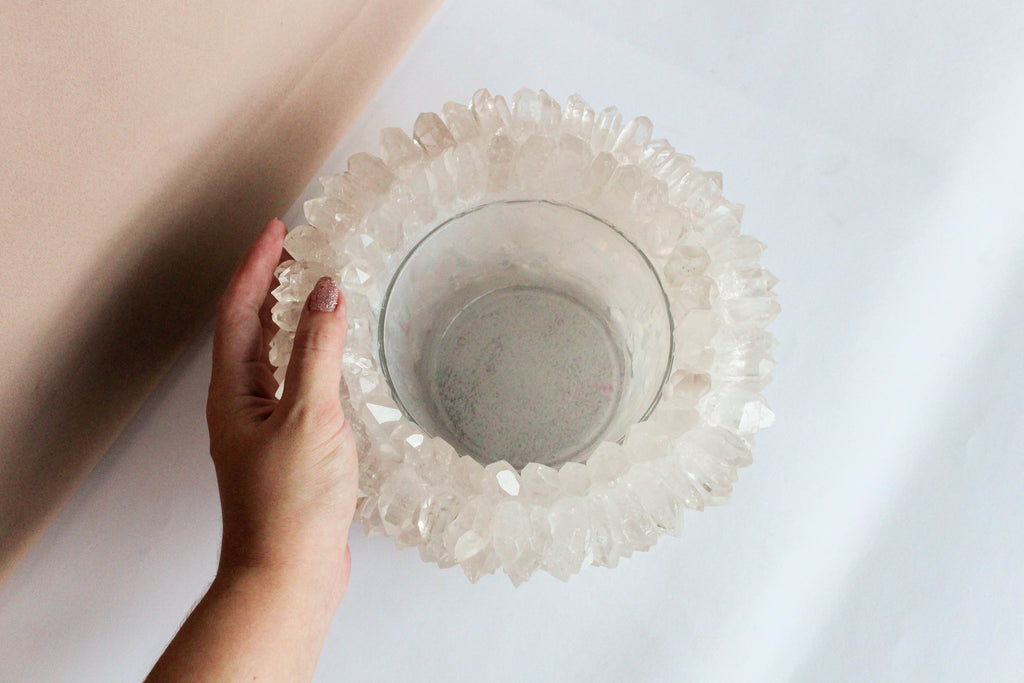 Medium Quartz Bowl Amethyst