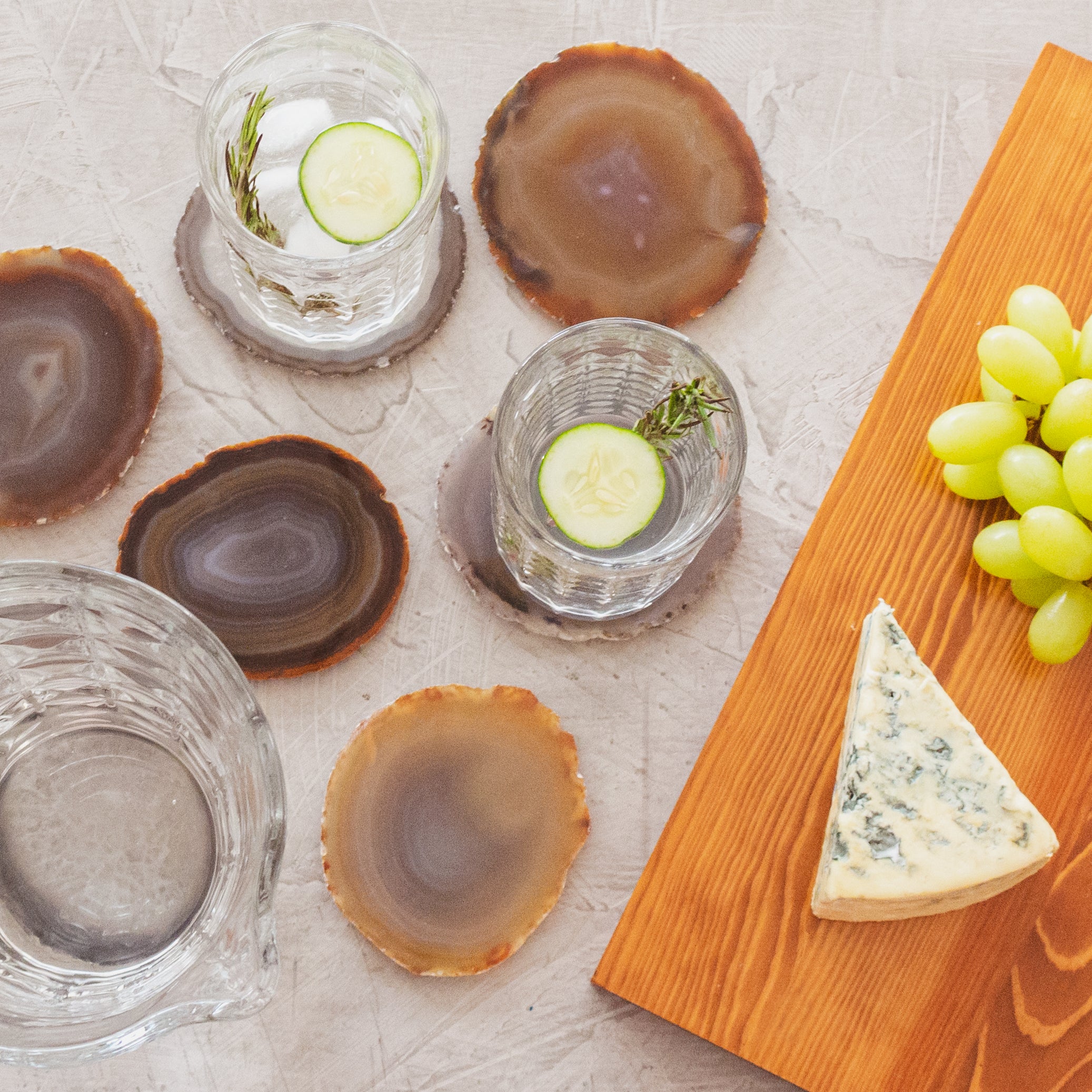 Agate Slice Drink Coaster