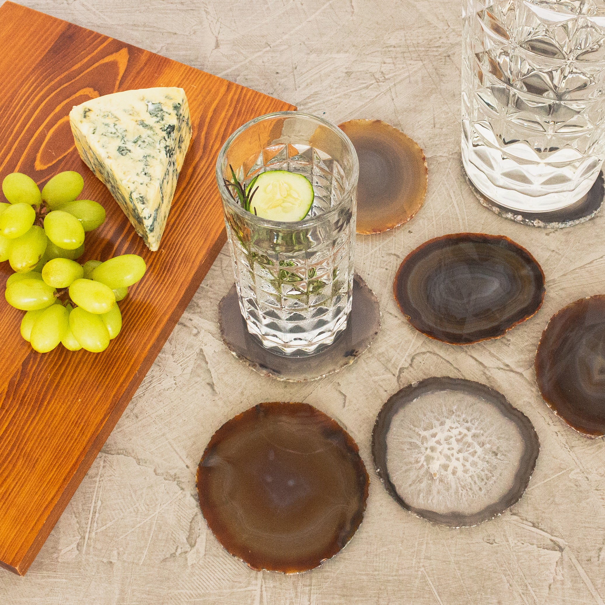 Agate Slice Drink Coaster
