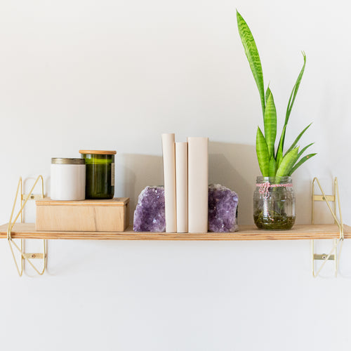 Amethyst Druzy Bookend Pair