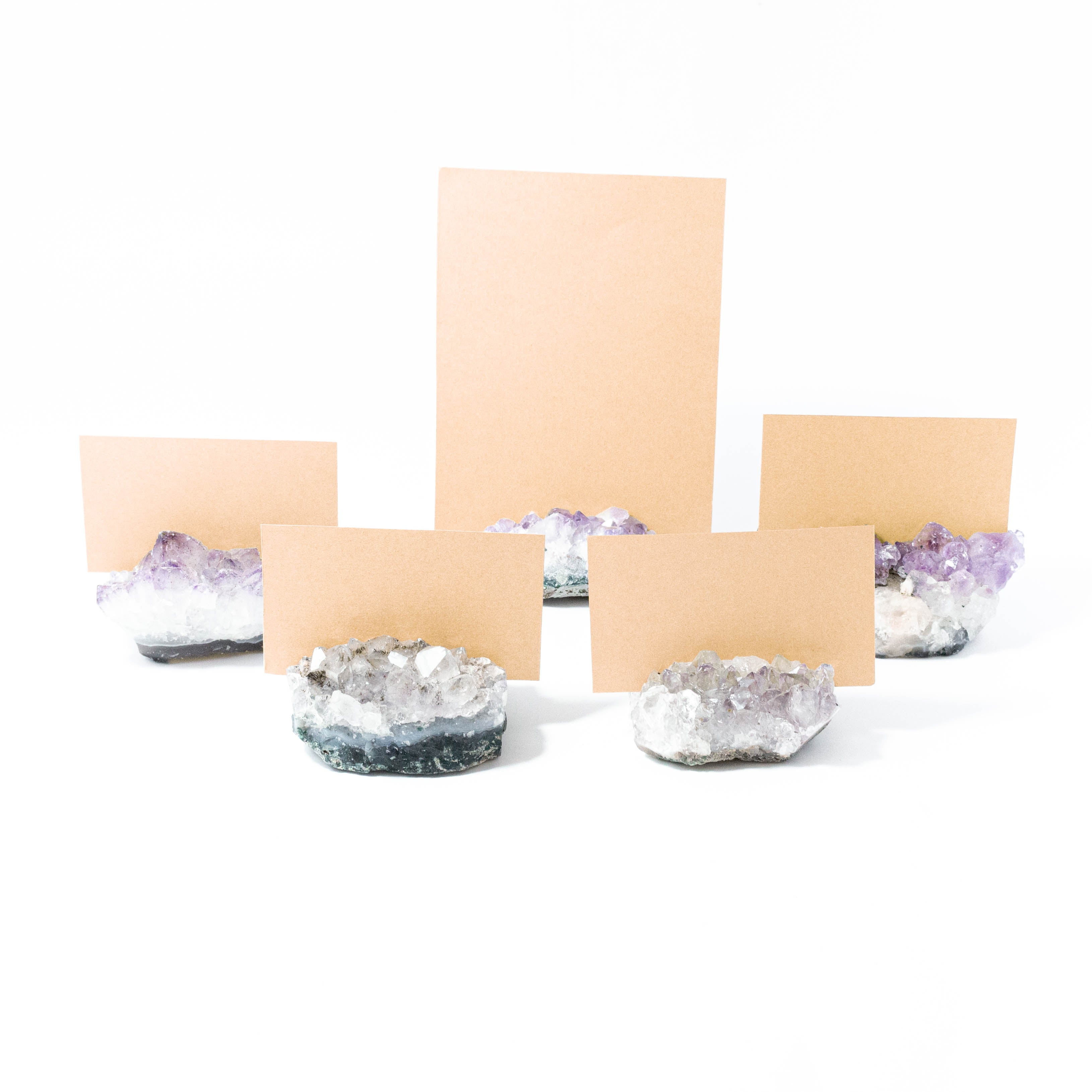 Amethyst Druzy Card, Picture, Placement, Tag Holder