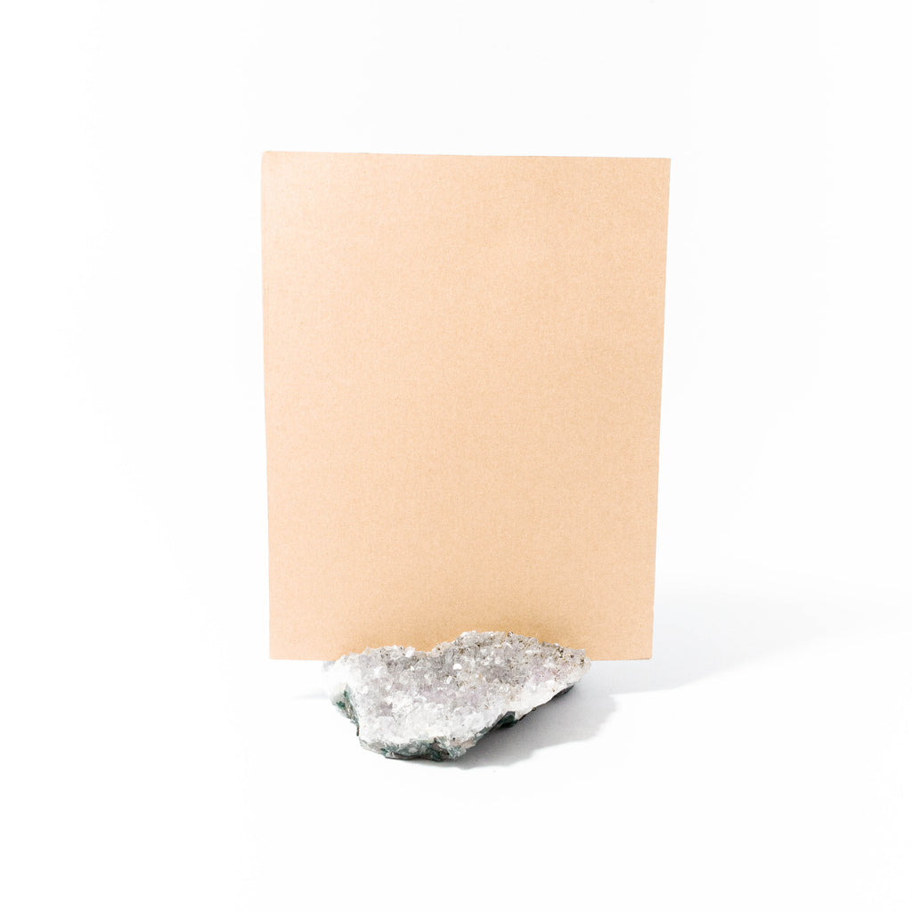 Amethyst Druzy Card, Picture, Placement, Tag Holder