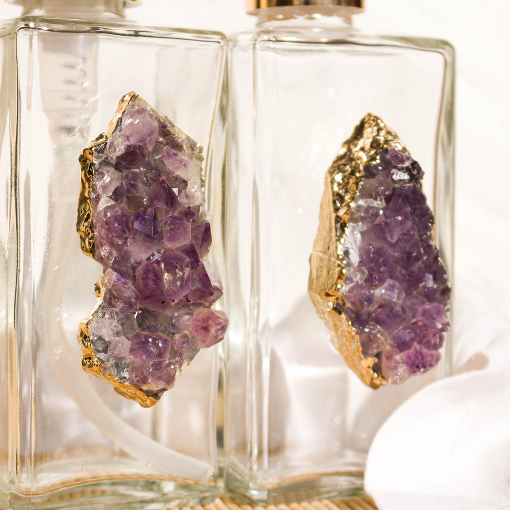 Handcrafted Crystal Glass Dispenser & Diffuser Set - 2 Piece