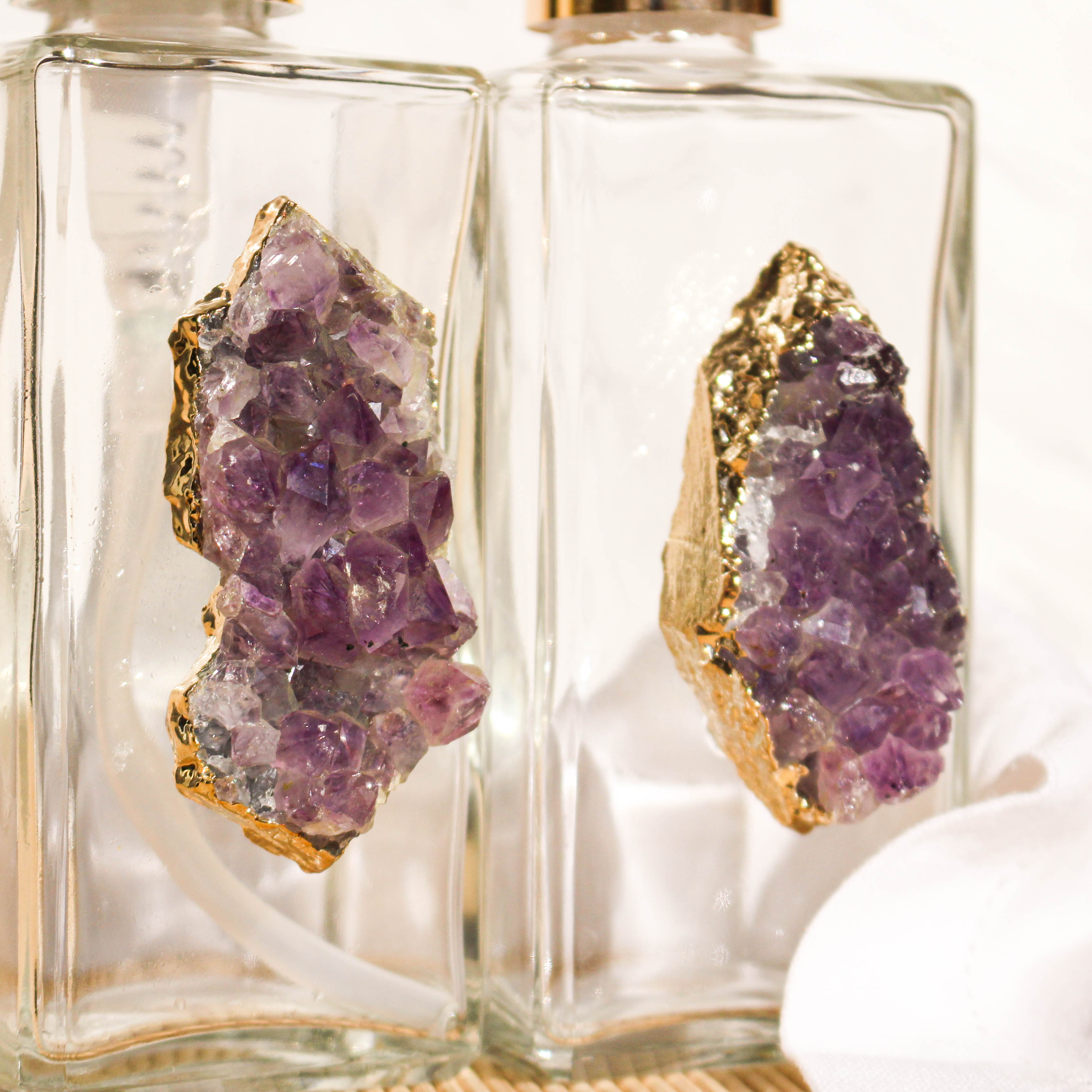 Handcrafted Crystal Glass Dispenser & Diffuser Set - 2 Piece