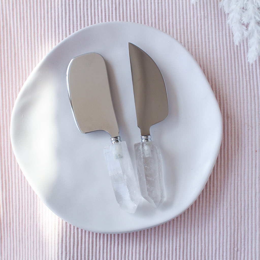 Cheese Cleaver with Crystal Point Handle