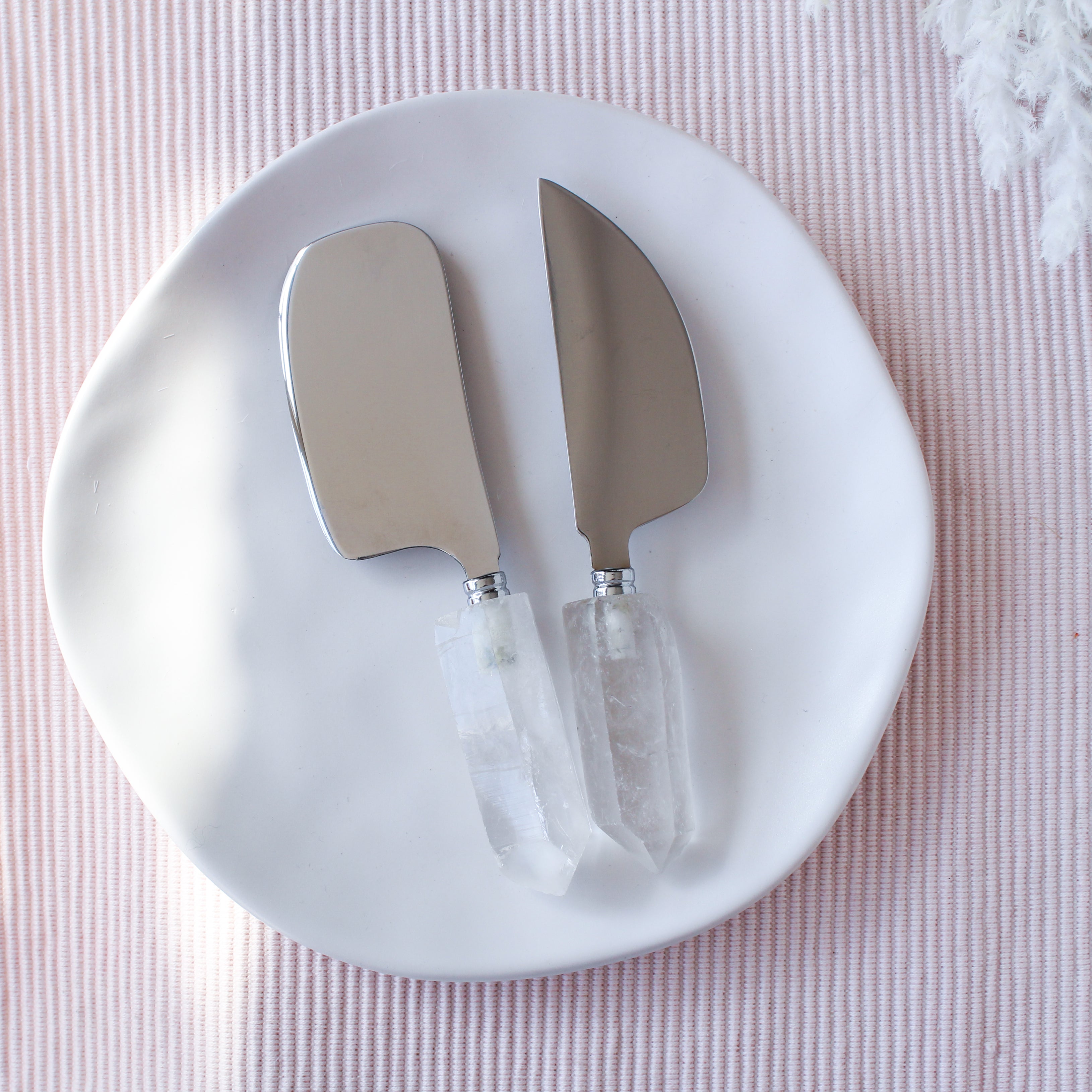Cheese Cleaver with Crystal Point Handle