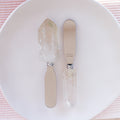 Spreader with Crystal Handle - Clear Quartz Point Rough