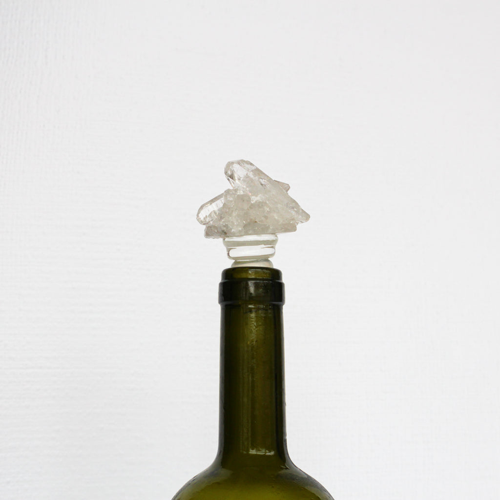 Crystal Druzy Wine Stopper in Acrylic