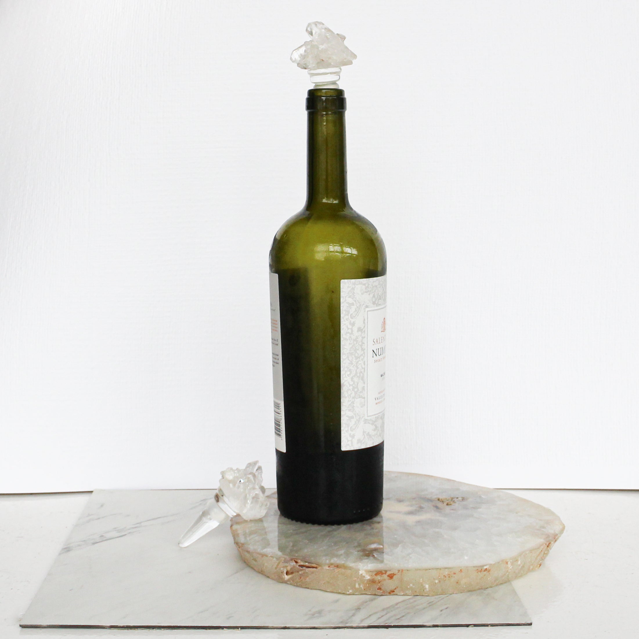 Crystal Druzy Wine Stopper in Acrylic