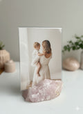 Quartz Stand Picture Frame Rose Quartz Rough