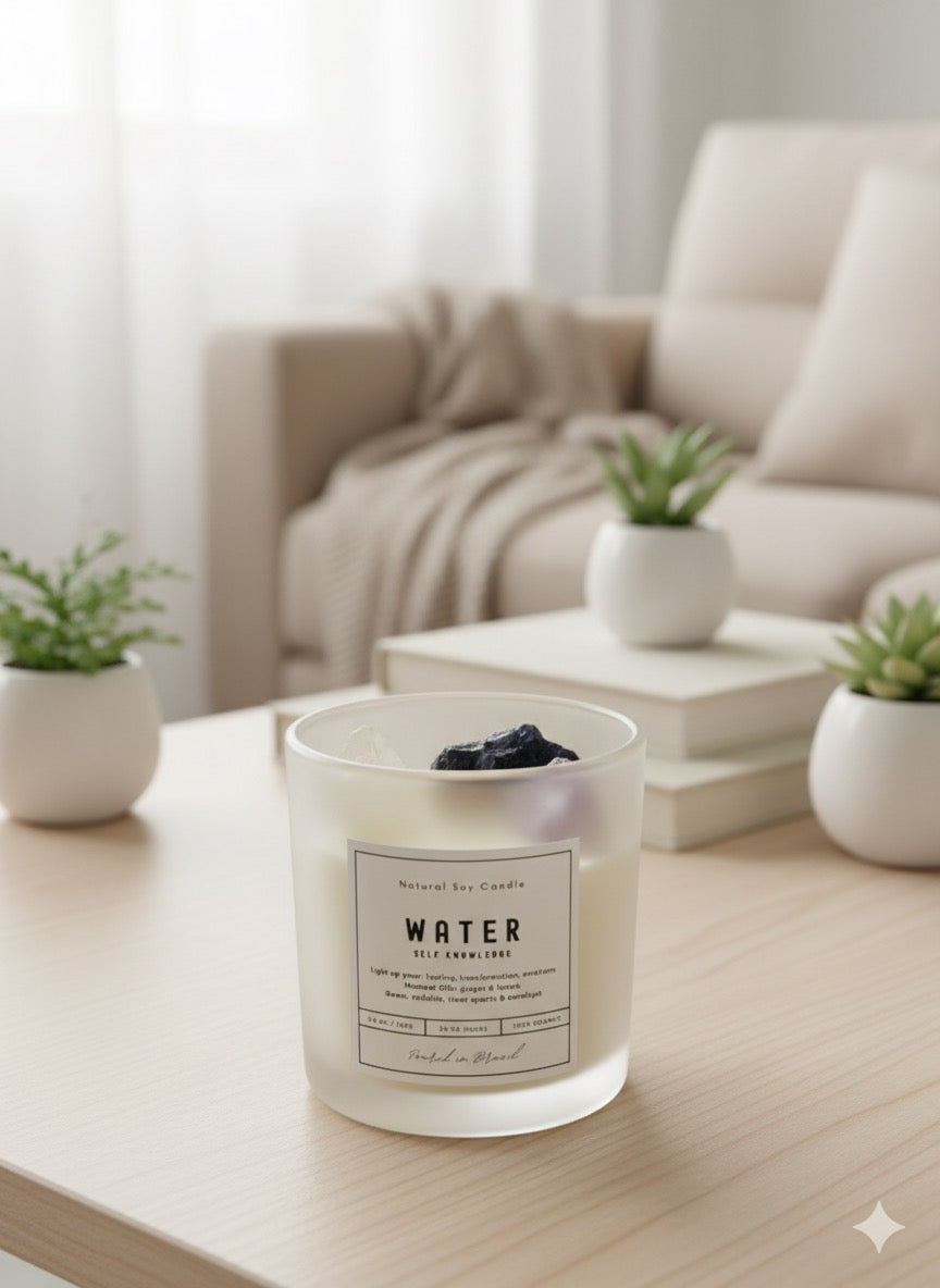 Crystal Soywax 4 Elements Candle - Air