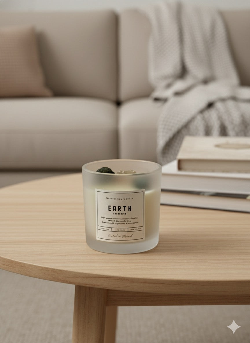 Crystal Soywax 4 Elements Candle - Air