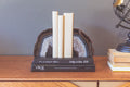 Agate Bookend Pair - Black