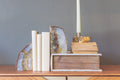 Agate Bookend Pair - Natural