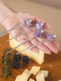 Amethyst Appetizer Pick Set
