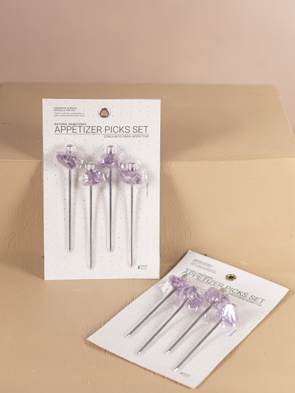 Amethyst Appetizer Pick Set