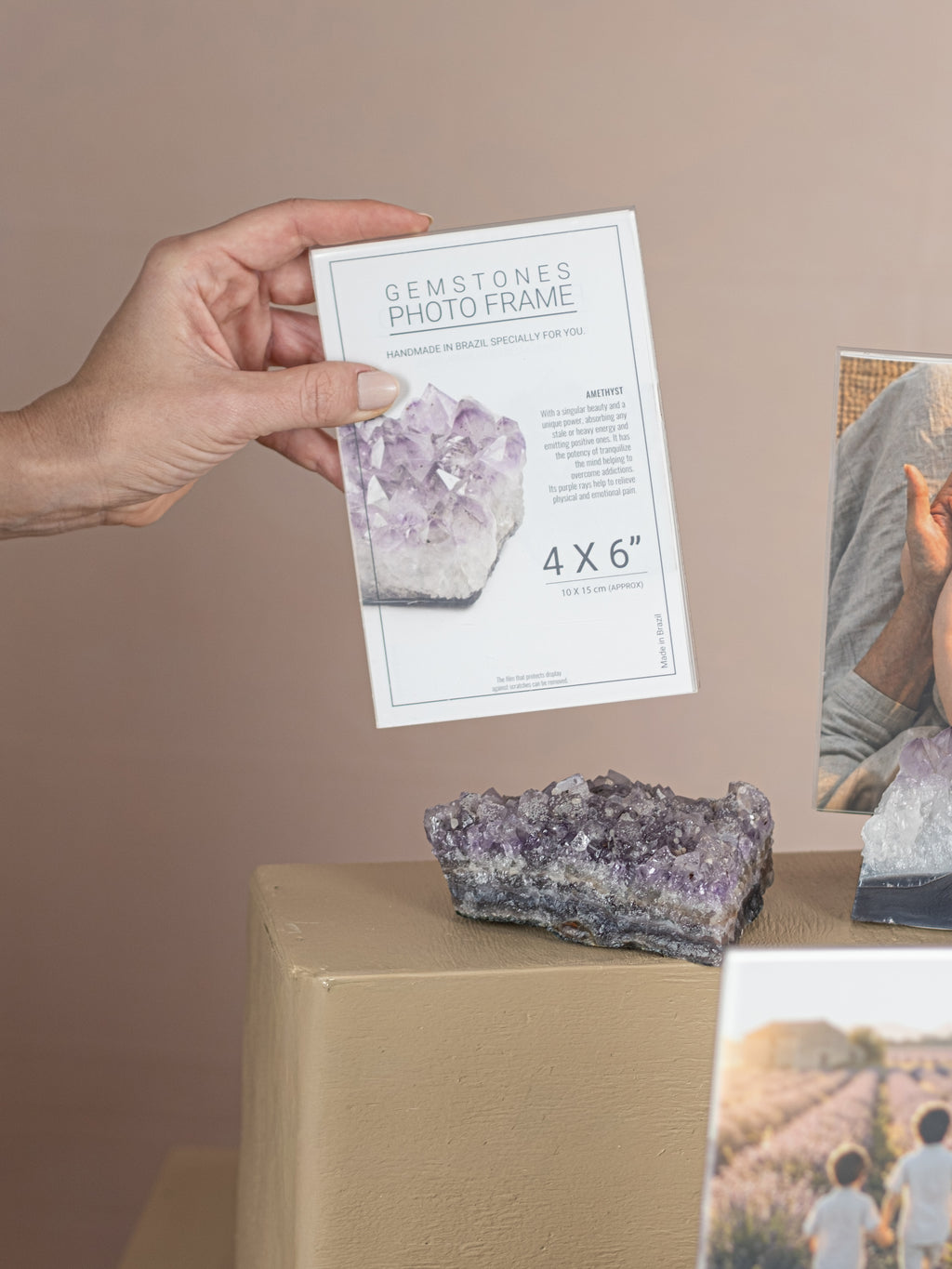 Amethyst Stand Picture Frame