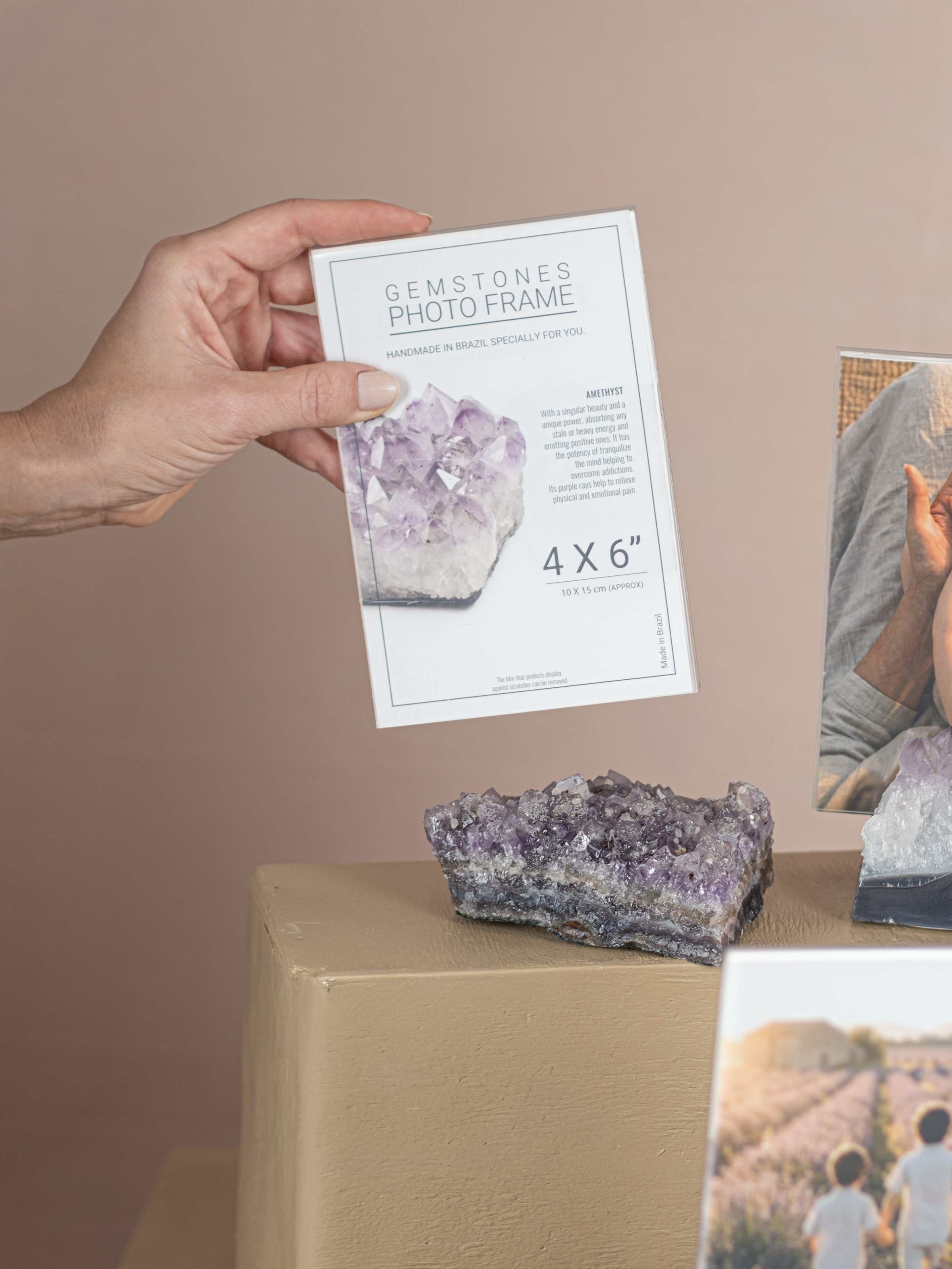 Amethyst Stand Picture Frame