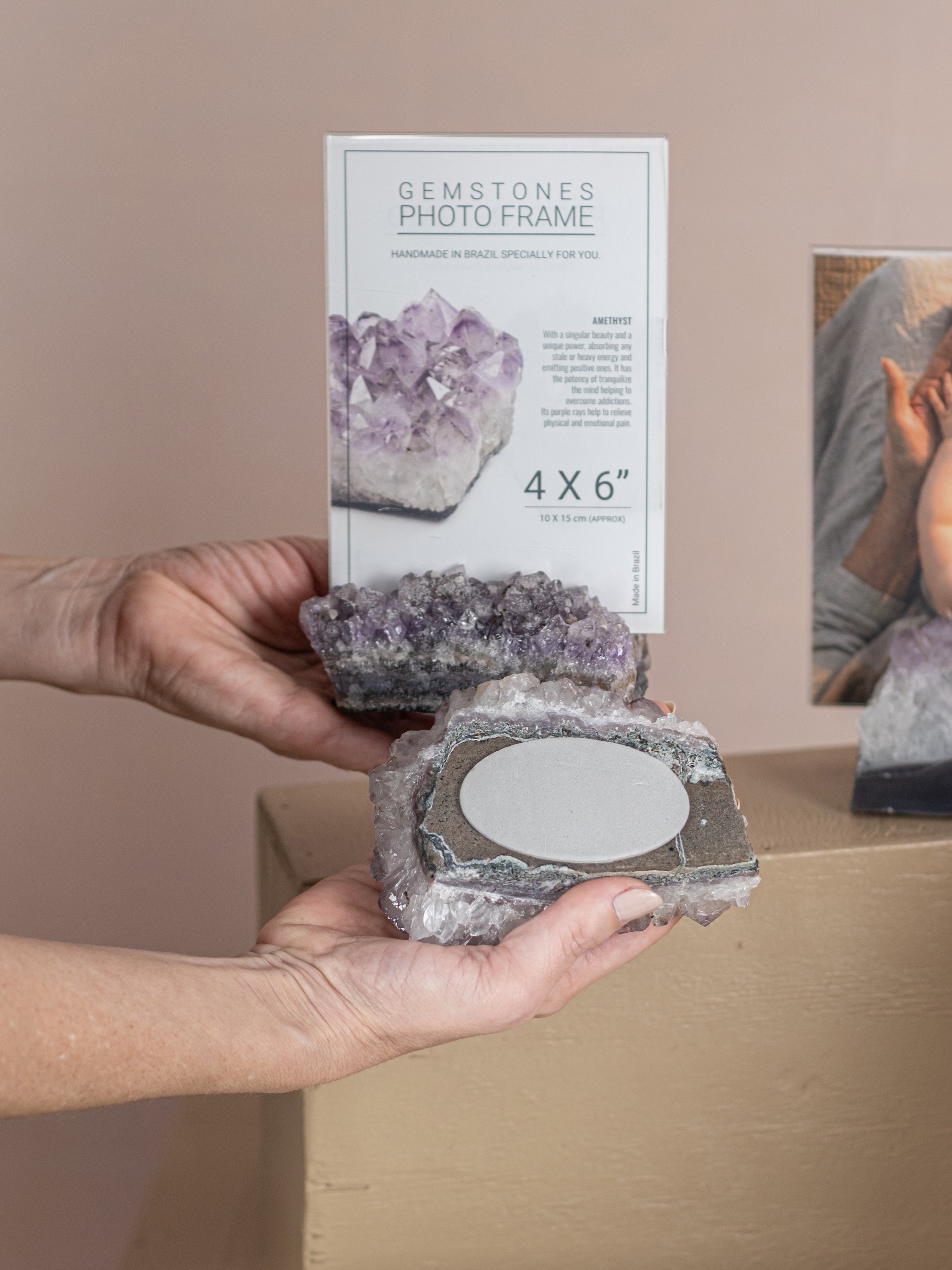 Amethyst Stand Picture Frame