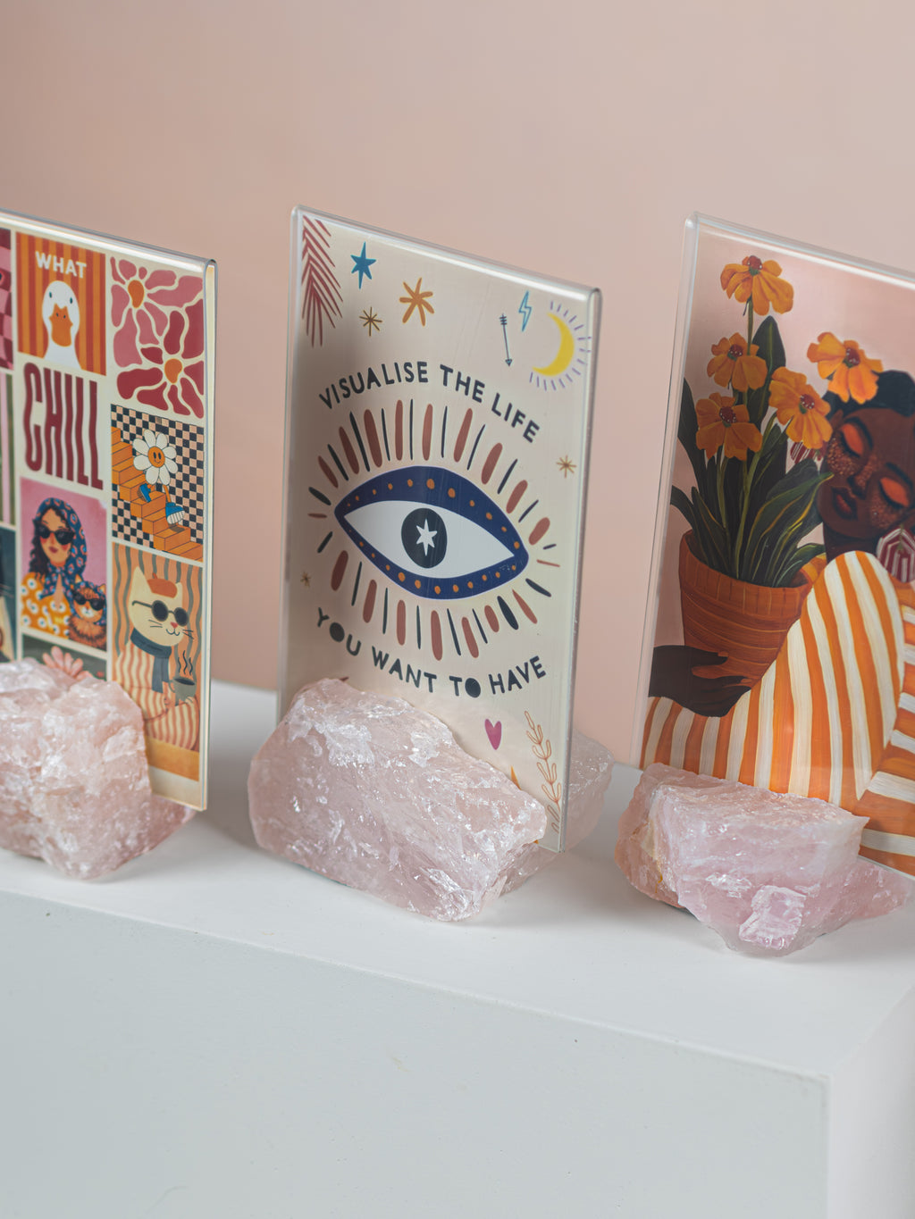 Rose Quartz Stand Picture Frame