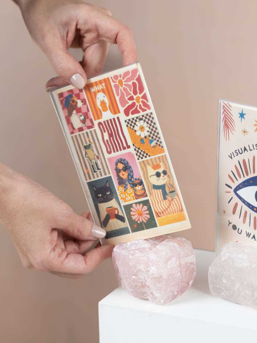 Rose Quartz Stand Picture Frame