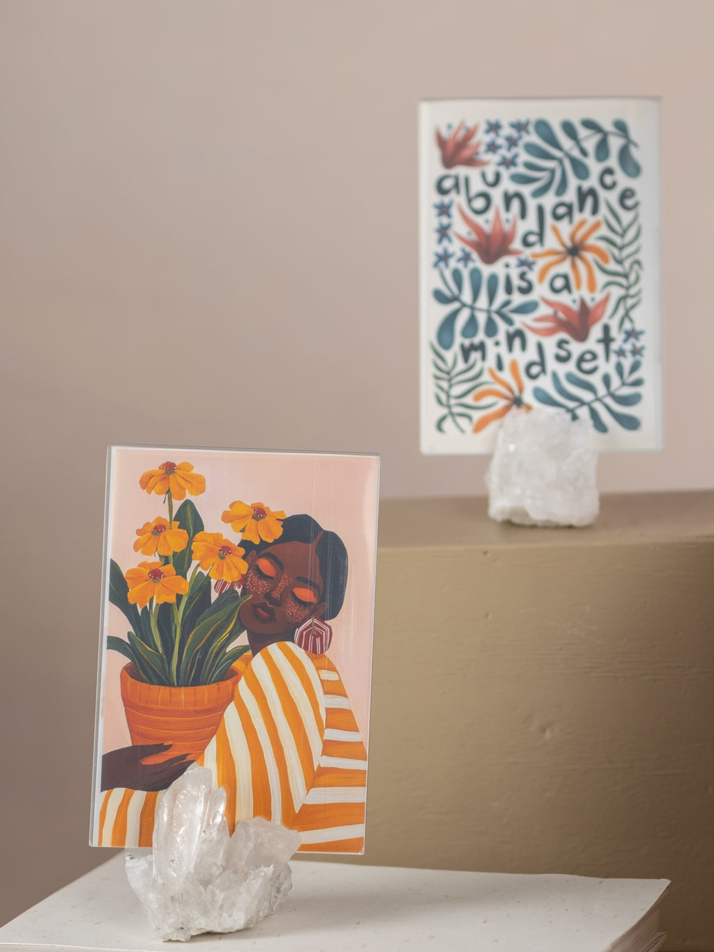 White Quartz Stand Picture Frame