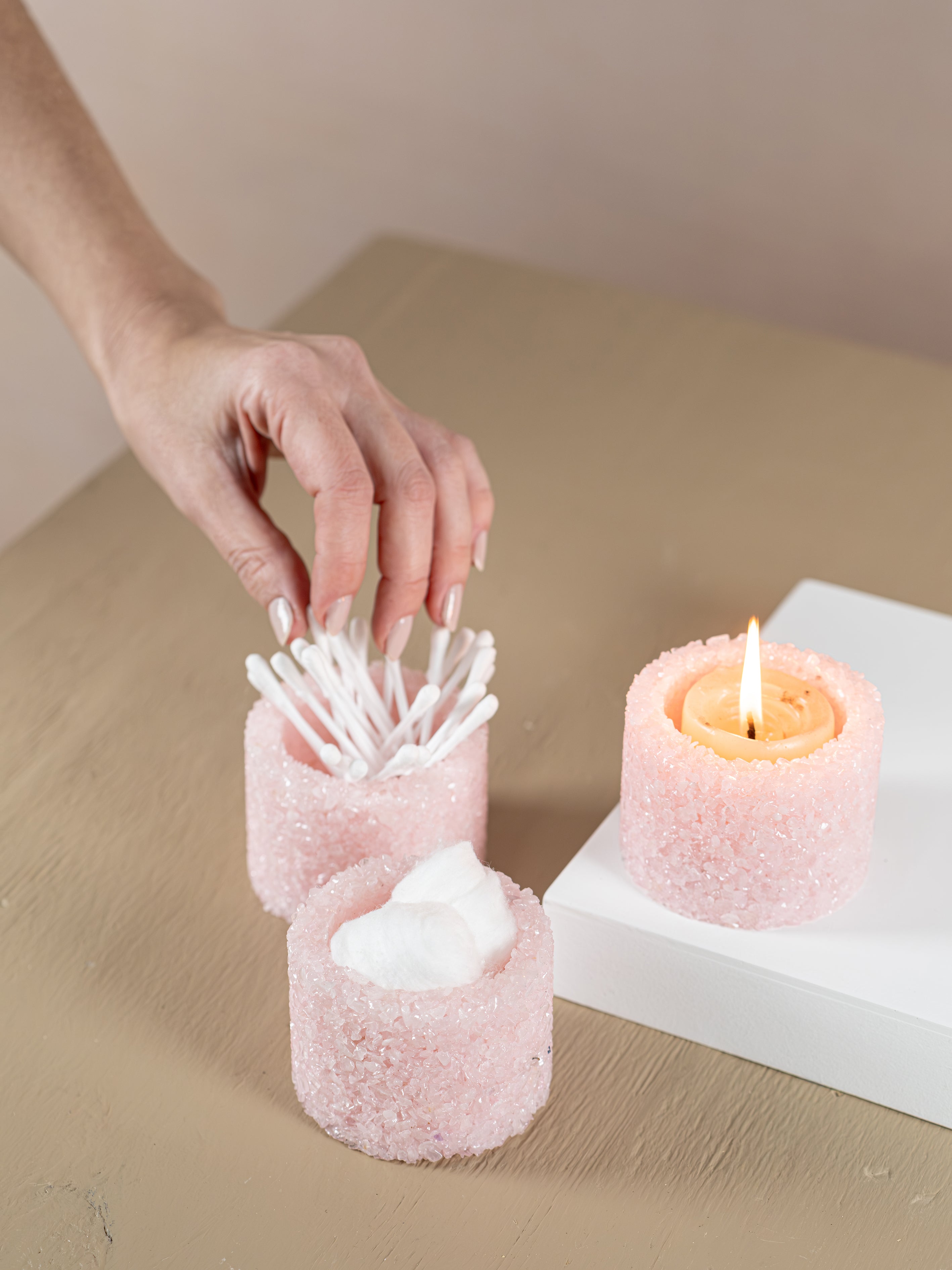 Rose Quartz Multipurpose Pot
