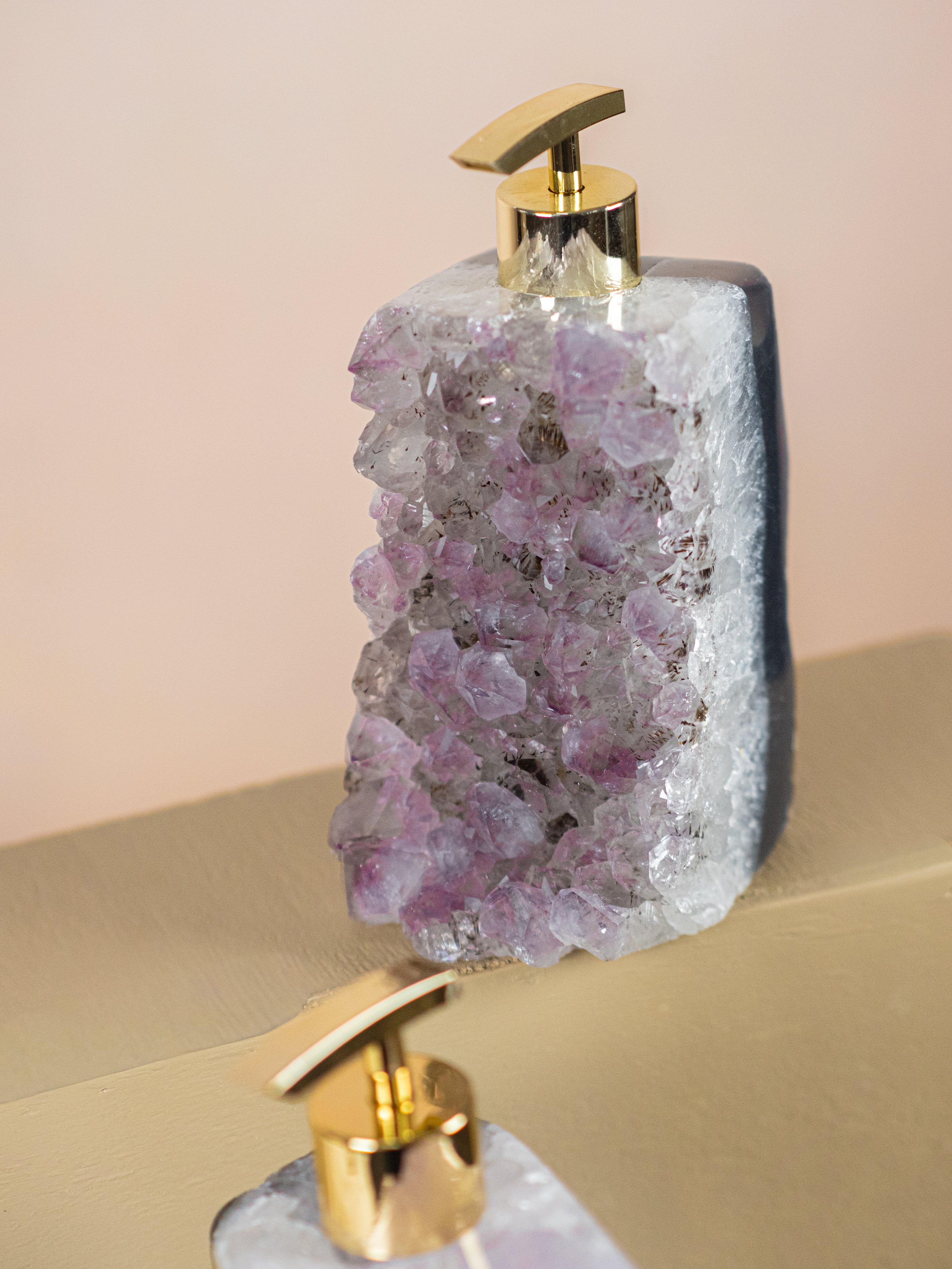 Amethyst Rough Soap Dispenser