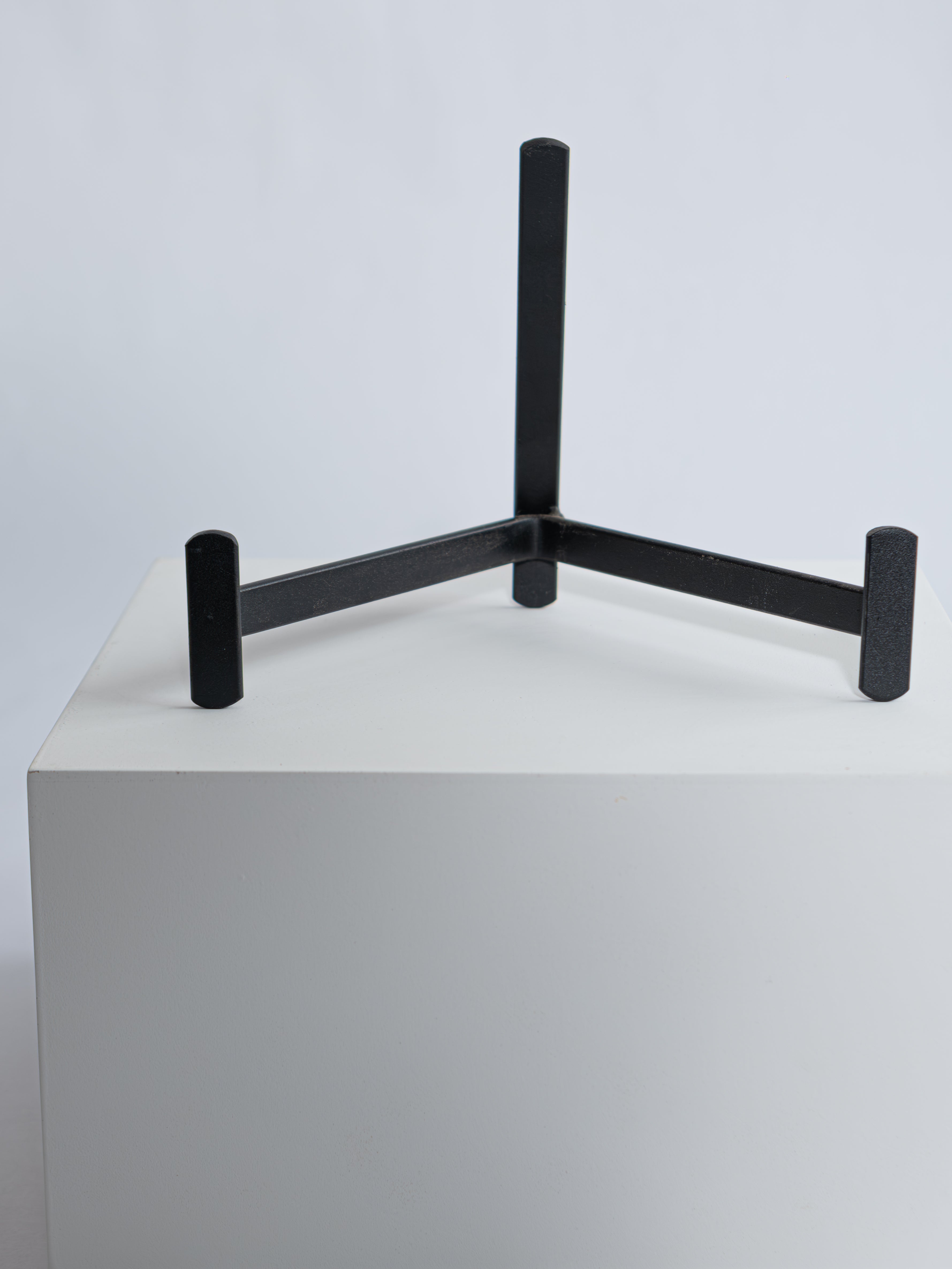 Metal Stand for Round LED Mirror - Black