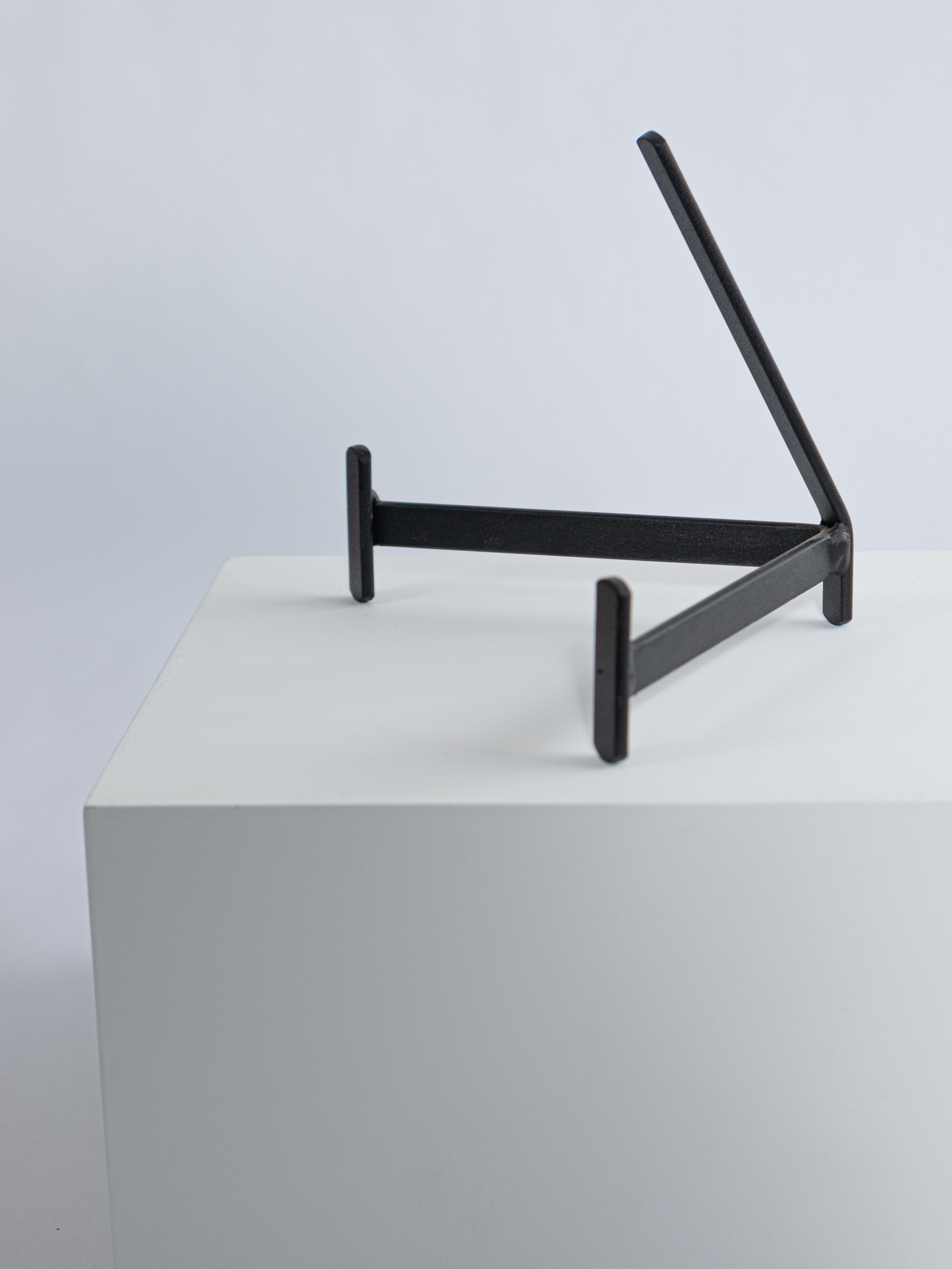 Metal Stand for Round LED Mirror - Black