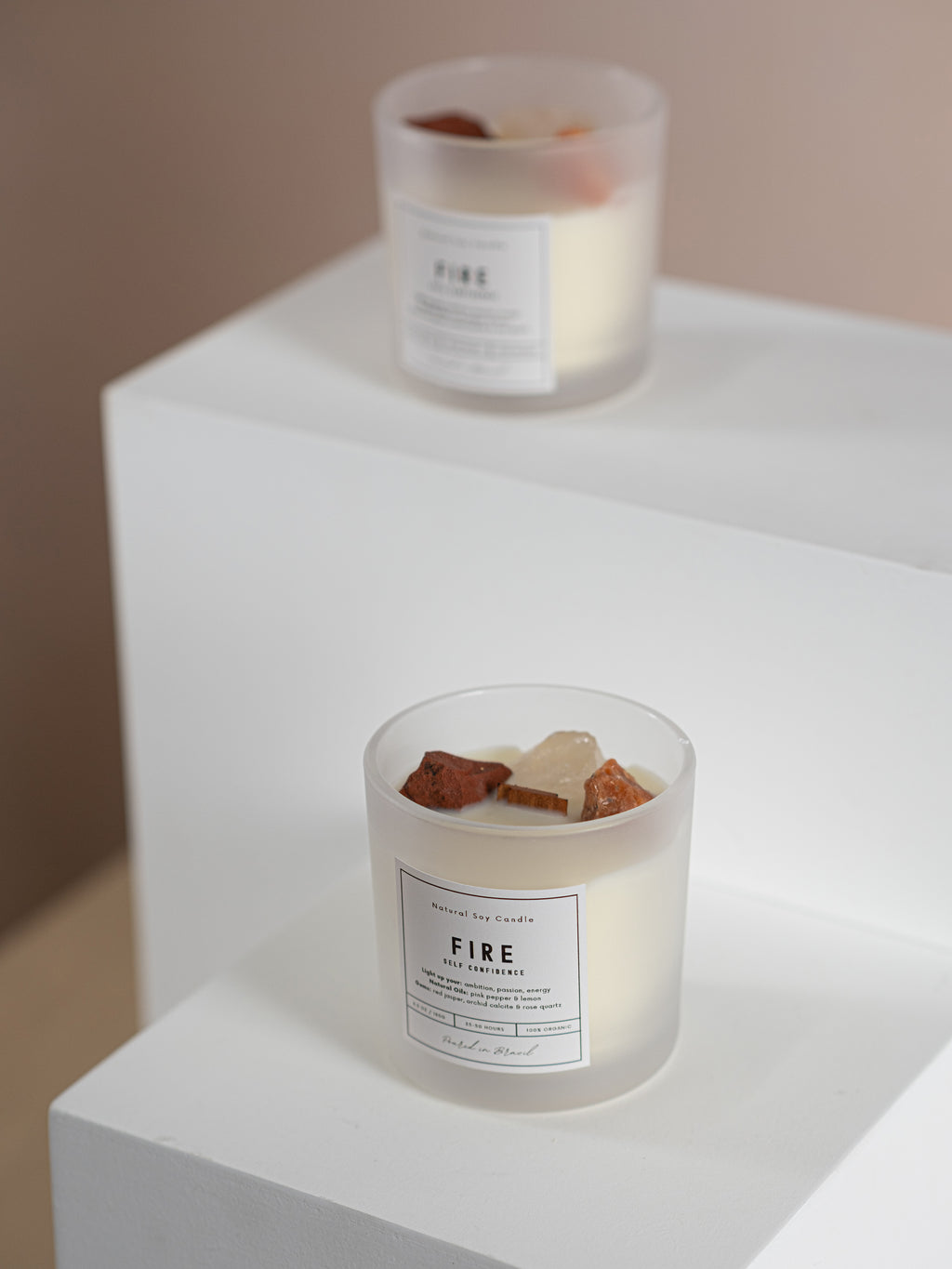 Crystal Soywax 4 Elements Candle - Fire
