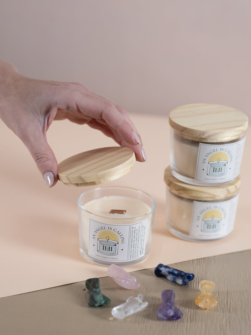 Crystal Angle Calling Candle